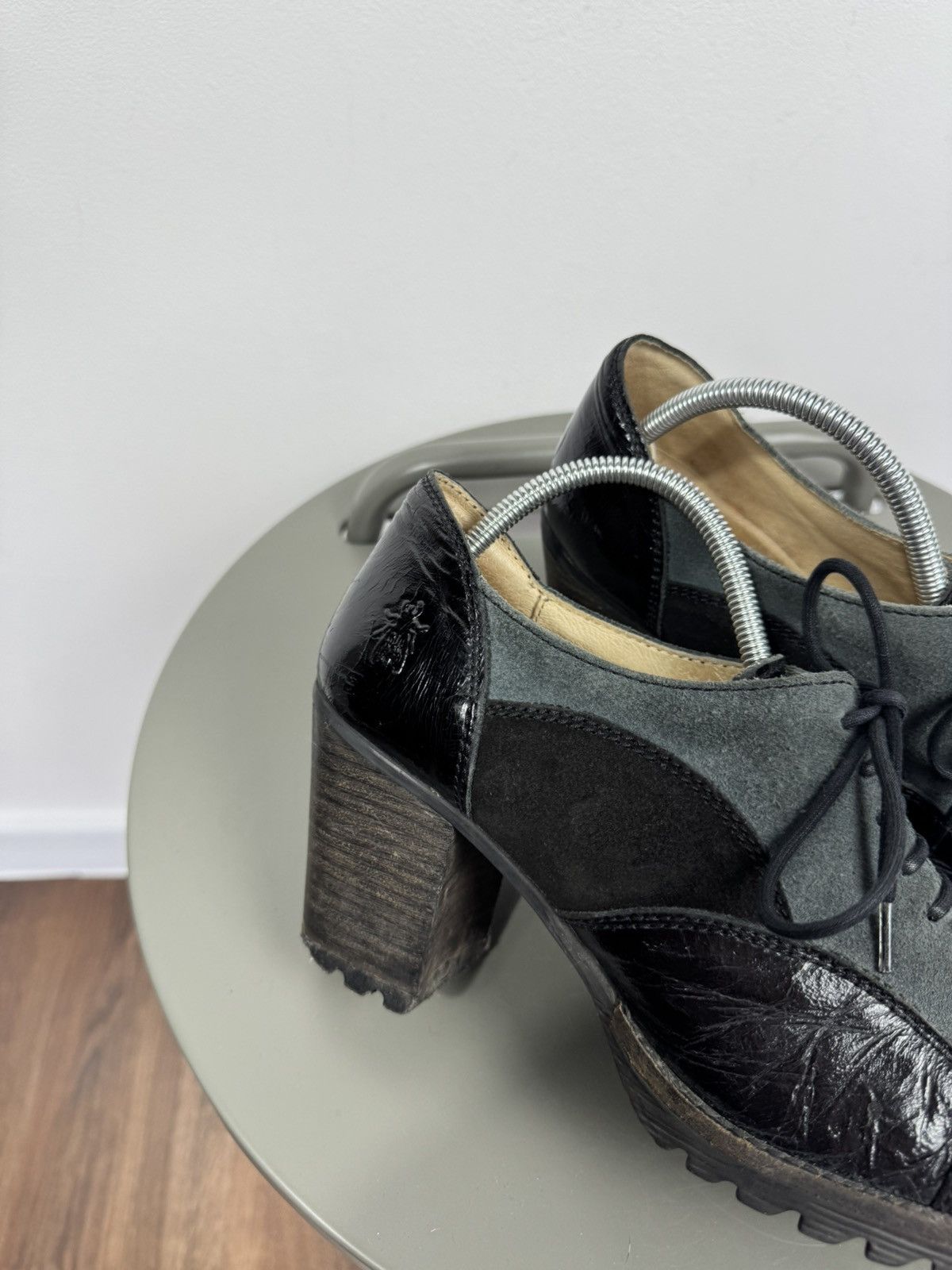 Fly London Fly London Suede Leather Block Heel Oxford Shoes Women EU 38 Size US 7 / IT 37 - 2 Thumbnail