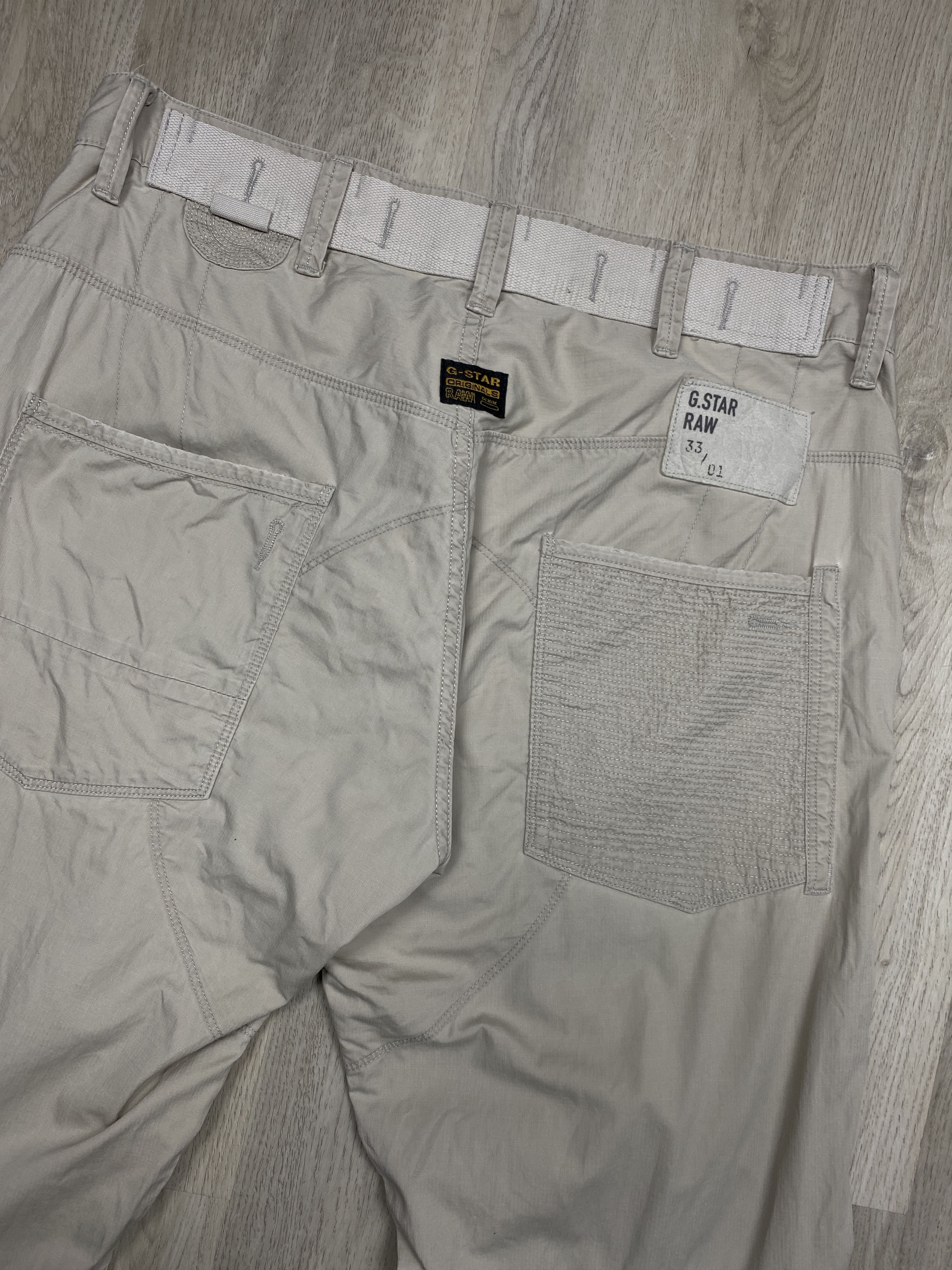 G-Star G Star Raw Vintage Mens Fire Elwood Double Knee Pants Size US 34 / EU 50 - 9 Thumbnail