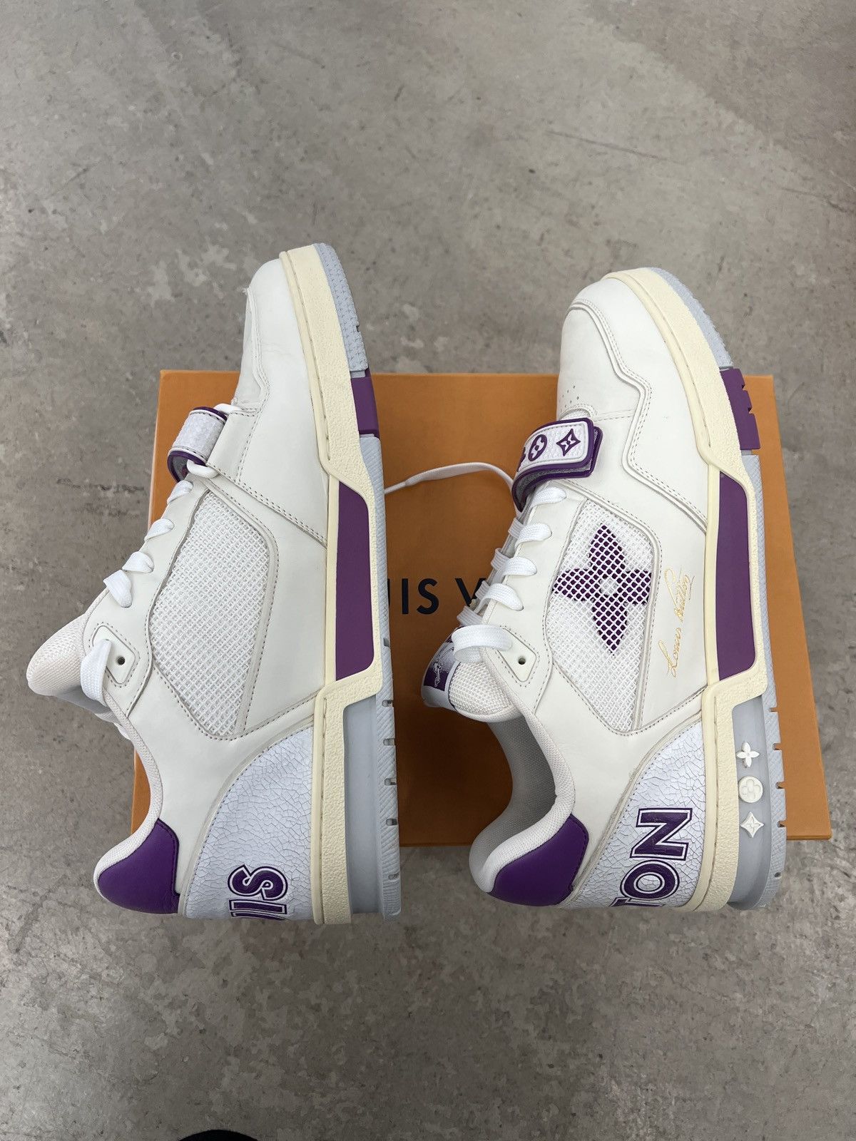 Louis Vuitton Louis Vuitton LV Trainer 'Violet Mesh' Size US 10 / EU 43 - 3 Thumbnail