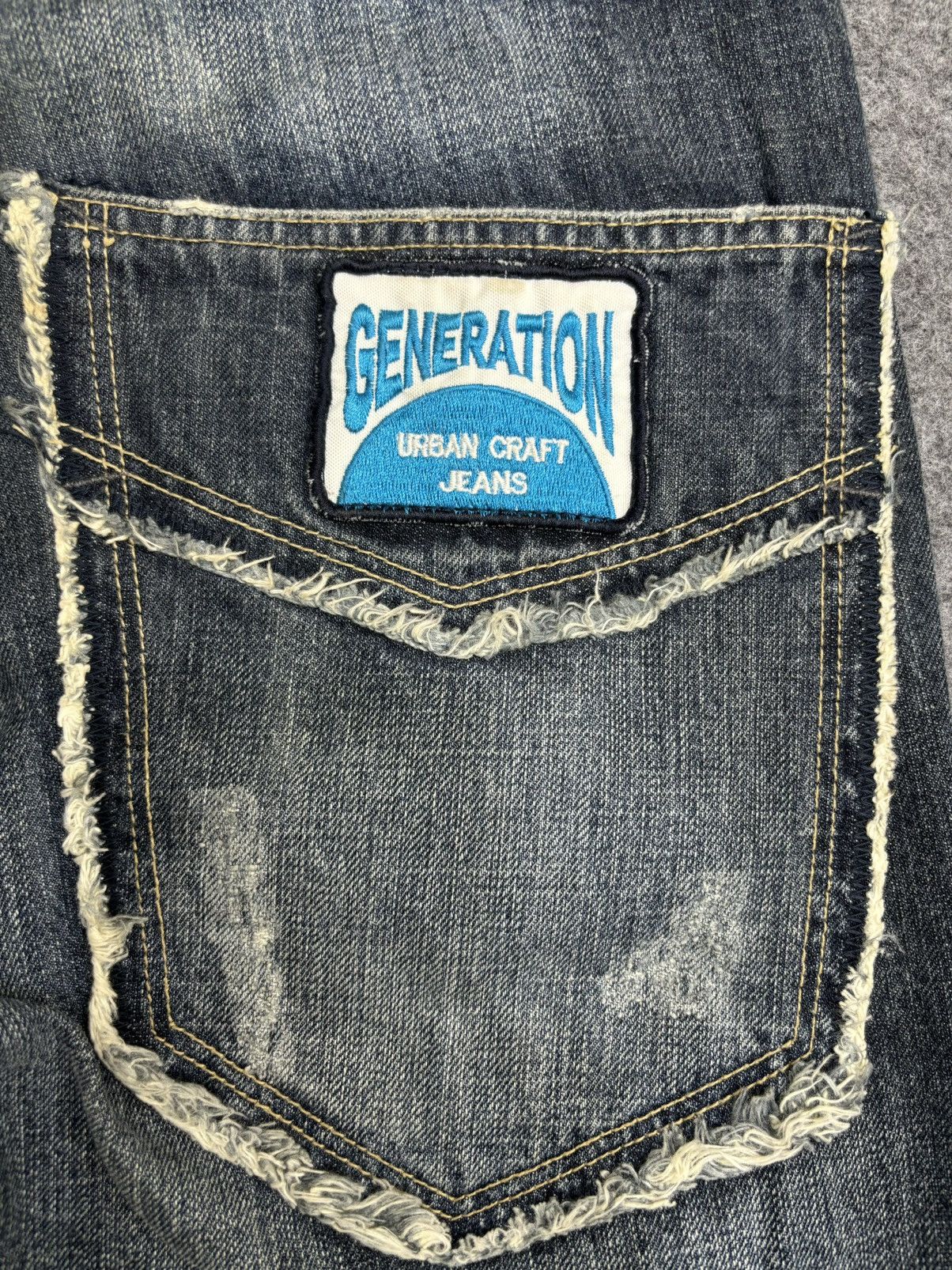 Japanese Brand × Seditionaries 💥Flare💥Insane Urban Craft Unfinishd Edge Distrssd Denim F475 Size US 34 / EU 50 - 23 Thumbnail