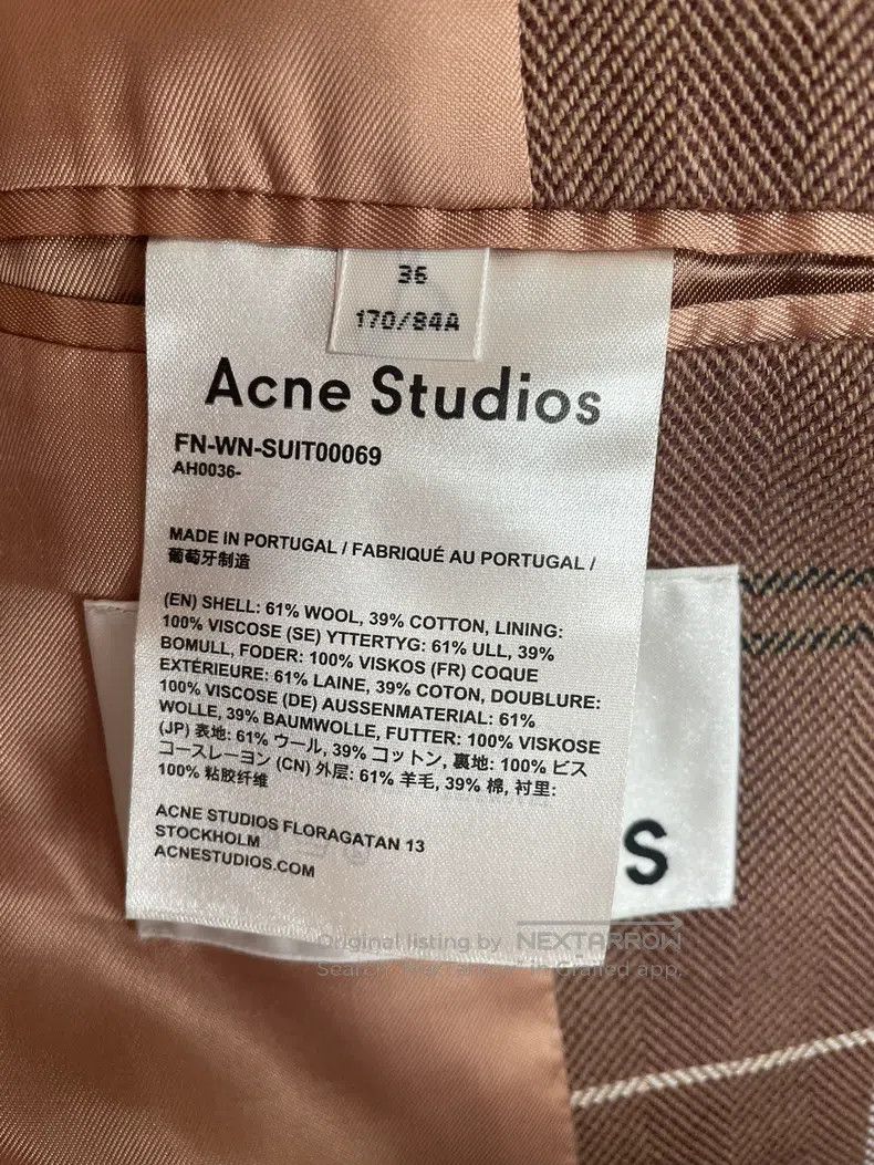Acne Studios Acne Studios Plaid Blazer Jacket Size XS / US 0-2 / IT 36-38 - 5 Thumbnail