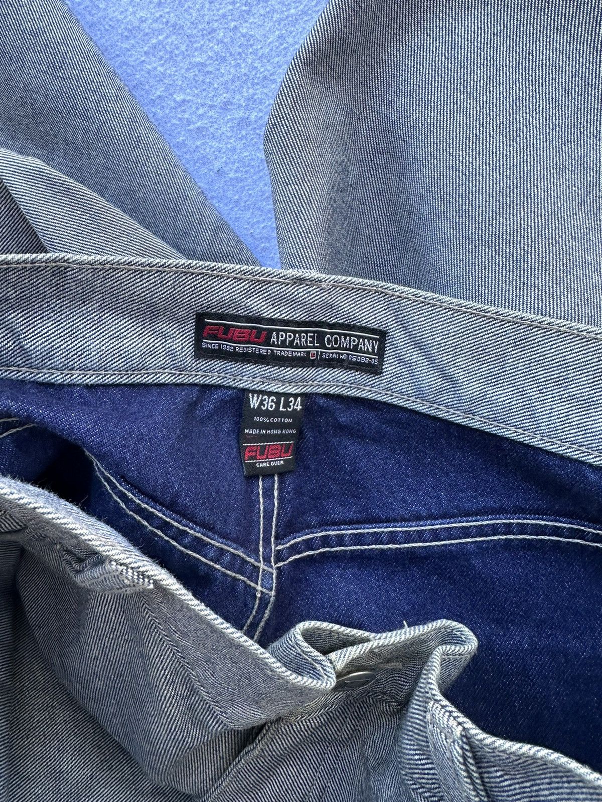Fubu × JNCO × Vintage Vintage Fubu Mega Baggy Y2K Skater JNCO Style Jeans 36x34 Size US 36 / EU 52 - 6 Thumbnail
