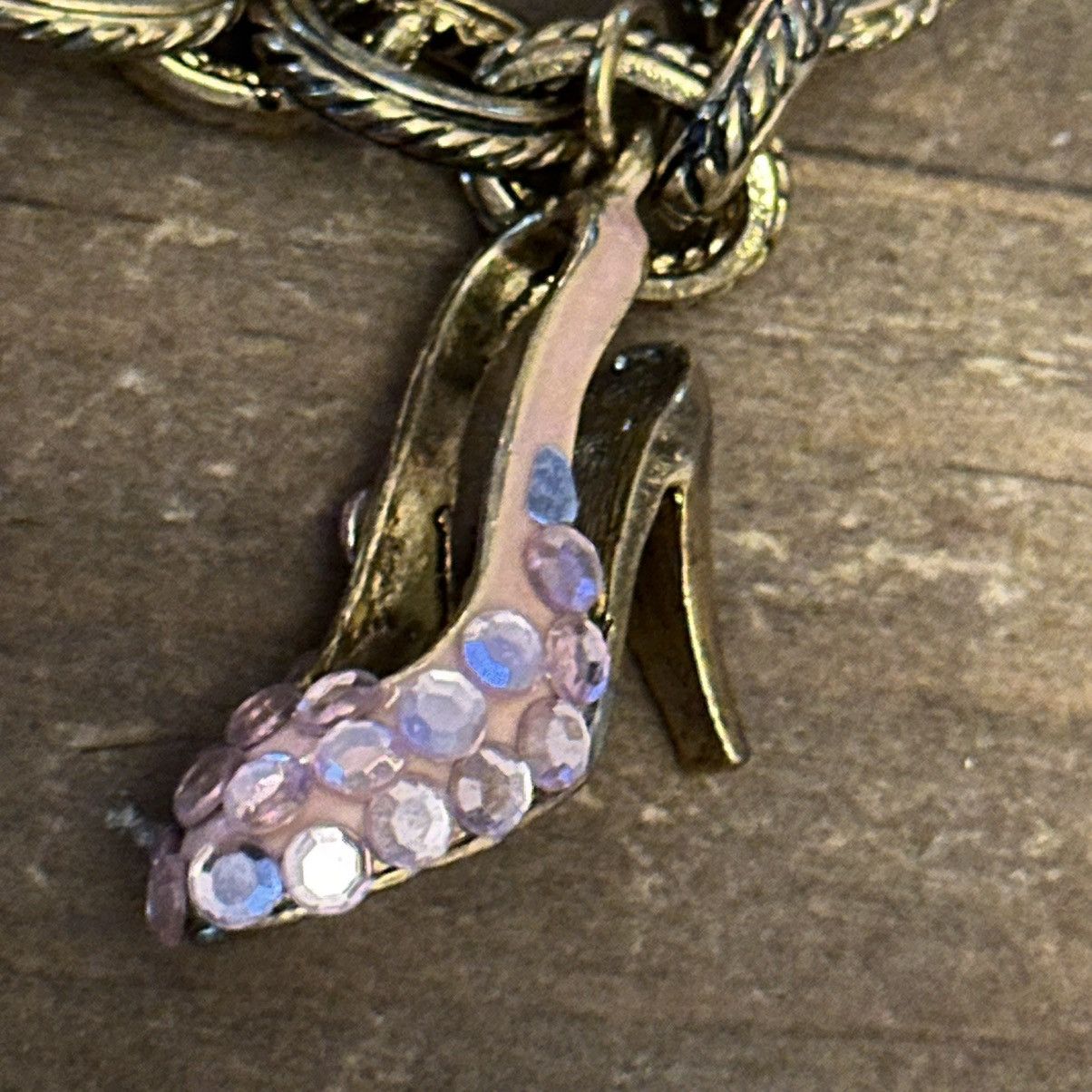 Other Gold and pink charm bracelet Size ONE SIZE - 5 Thumbnail