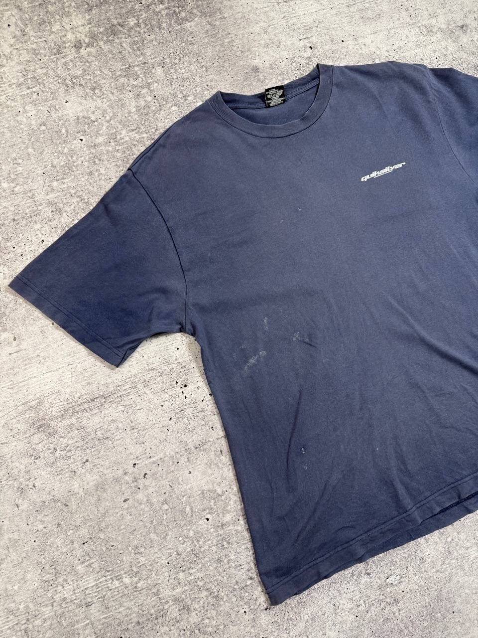 Quiksilver Vintage Quiksilver Sun Faded Painted Big Logo T-Shirt Y2K Size US L / EU 52-54 / 3 - 6 Thumbnail