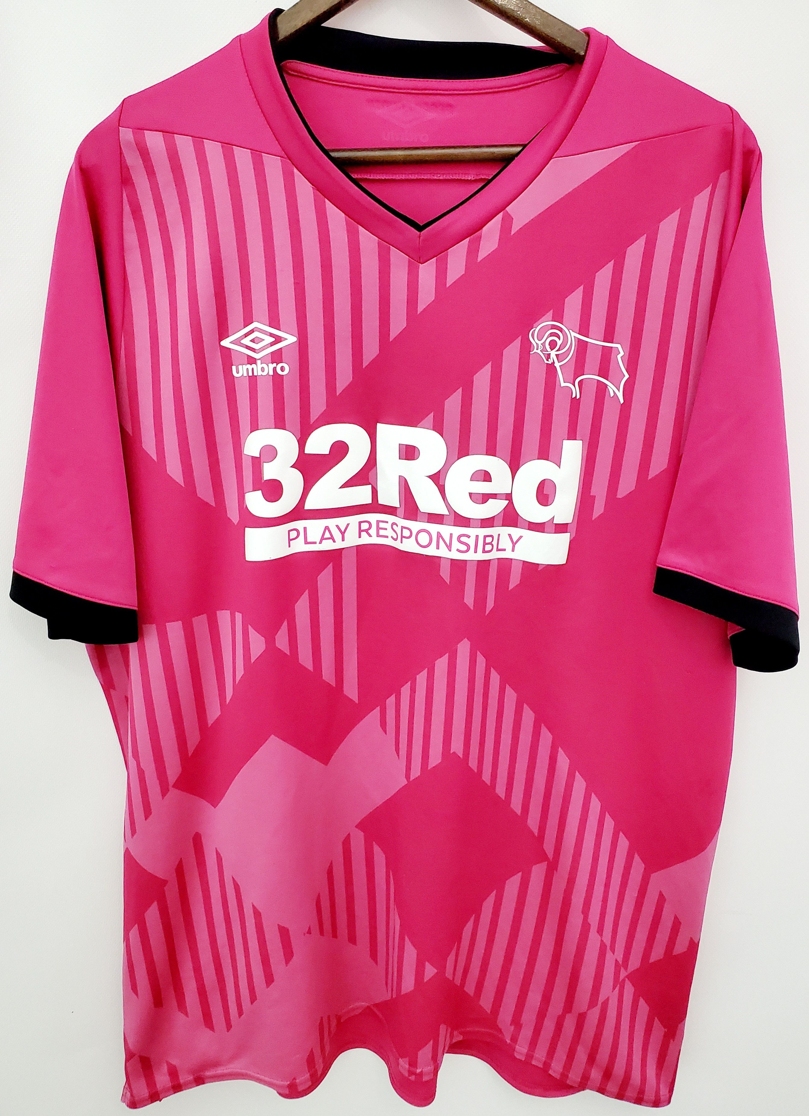 Umbro DERBY COUNTY 2020 2021 Football Shirt Soccer Jersey XXl Size US XXL / EU 58 / 5 - 1 Thumbnail