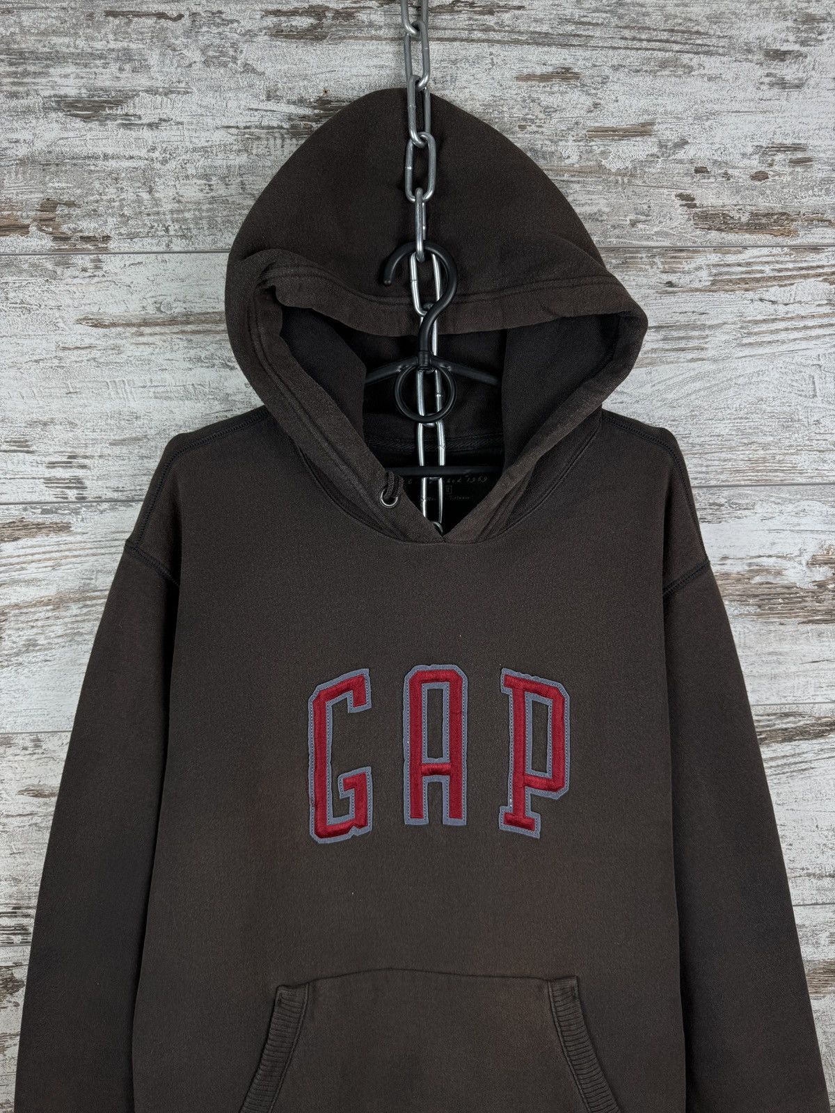 Gap Mens Vintage Gap brown hoodie streetwear Size US M / EU 48-50 / 2 - 3 Thumbnail