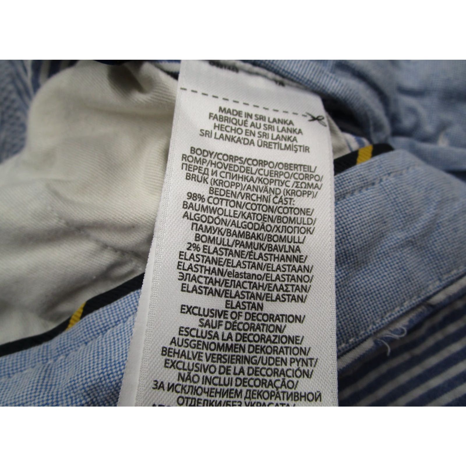 Polo Ralph Lauren VINTAGE Polo Ralph Lauren Shorts Men 32 Chino Blue Seersucker Classic Golf Casual Size US XS / EU 42 / 0 - 4 Thumbnail