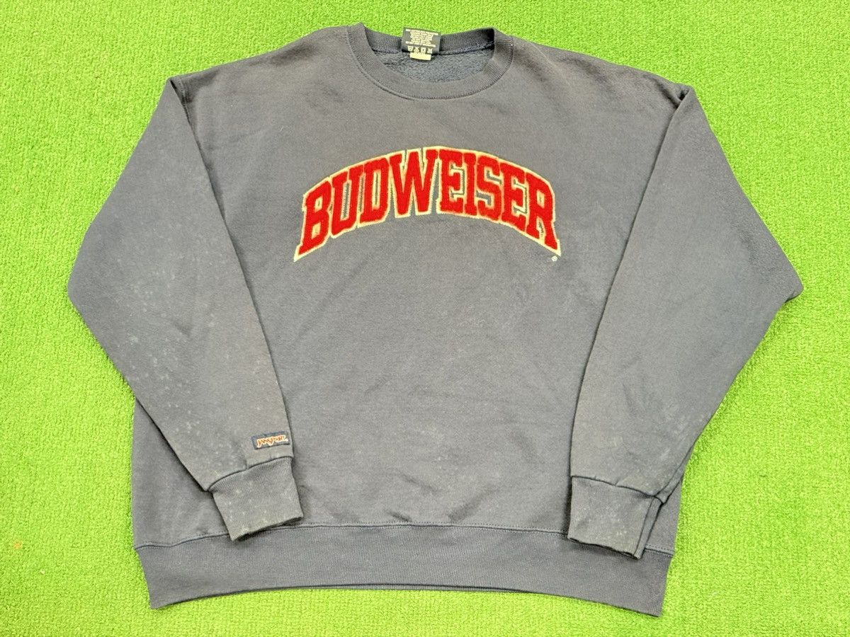 Jansport Vintage Jansport Budweiser Beer Crewneck Sweatshirt Size US XL / EU 56 / 4 - 1 Thumbnail