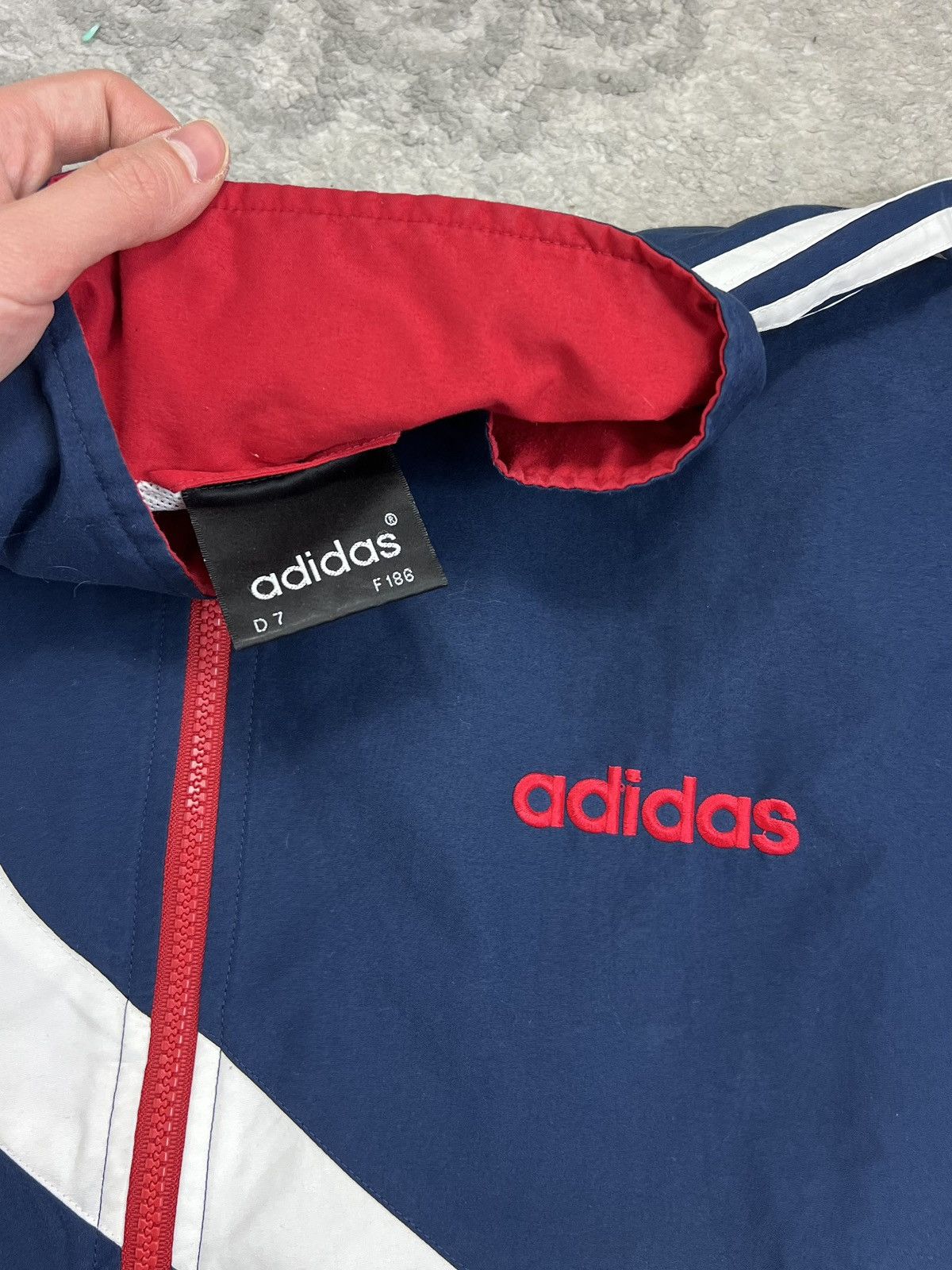 Adidas Baggy Jacket Adidas Vintage 90’s Zipped Size US L / EU 52-54 / 3 - 4 Thumbnail