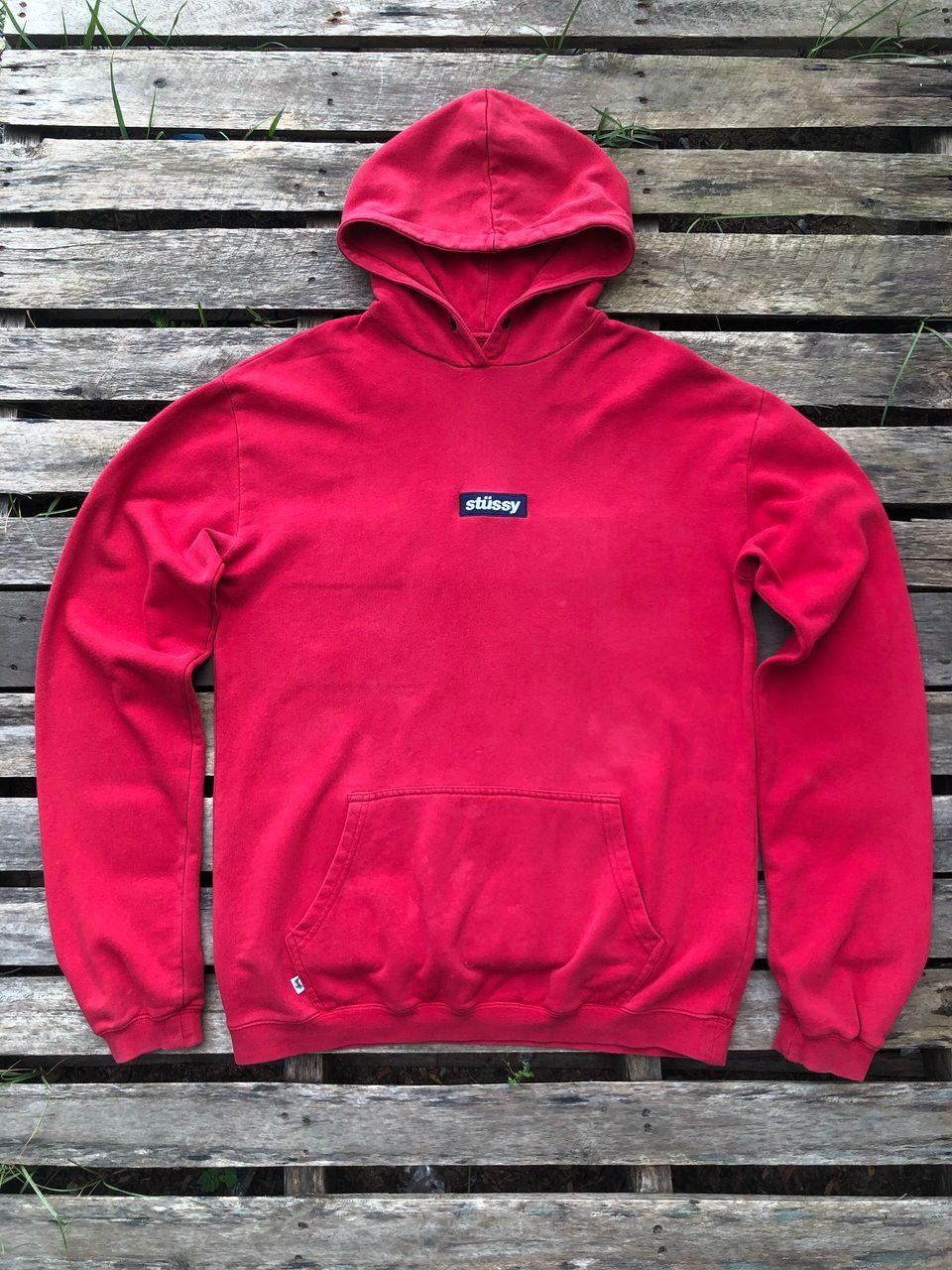 Stussy × Vintage Vintage Stussy Box Logo Hoodie Size US M / EU 48-50 / 2 - 1 Thumbnail