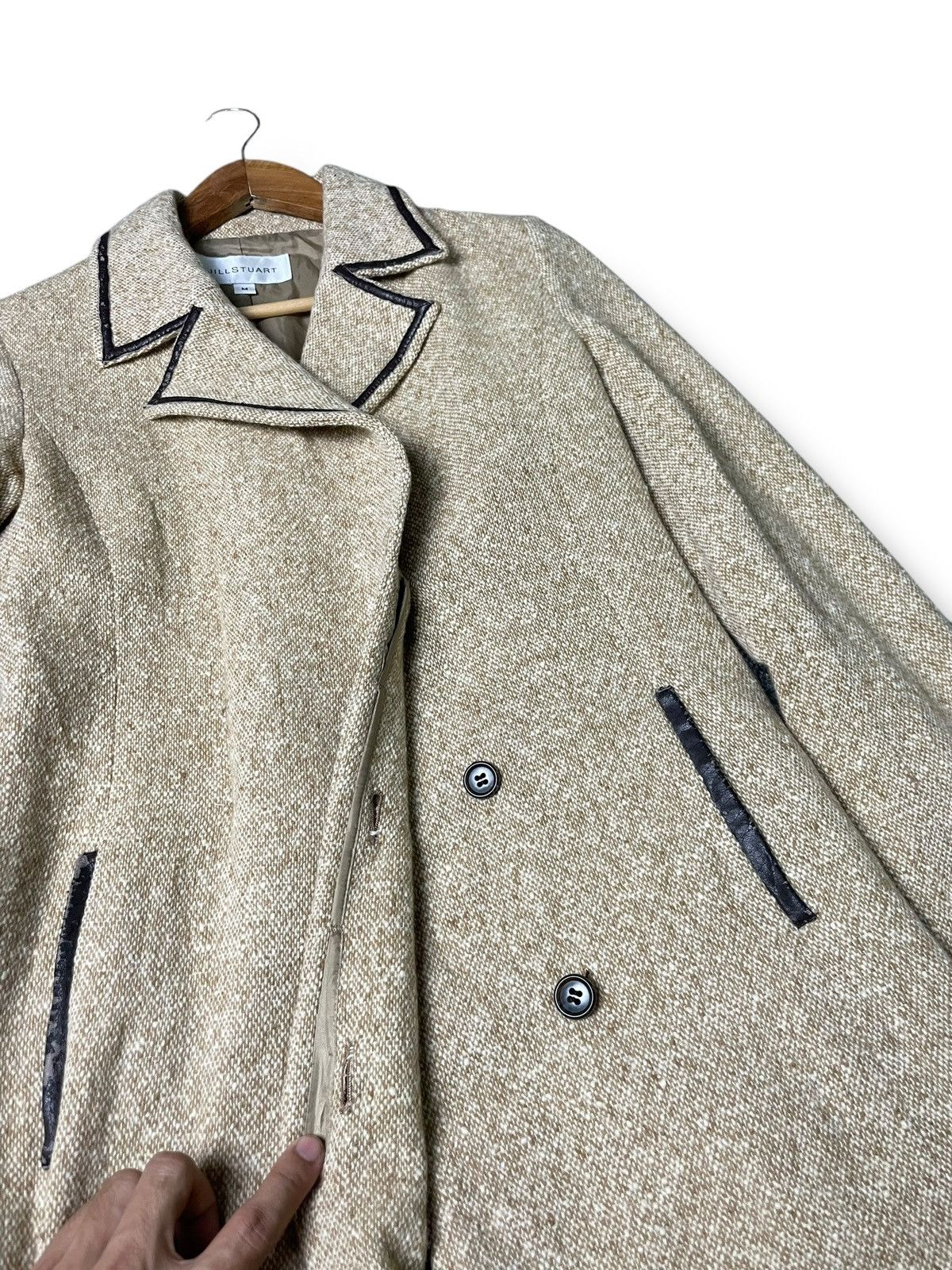 Jil Stuart × Vintage Jill Stuart Brand Long Wool Coat (61) Size US M / EU 48-50 / 2 - 6 Thumbnail