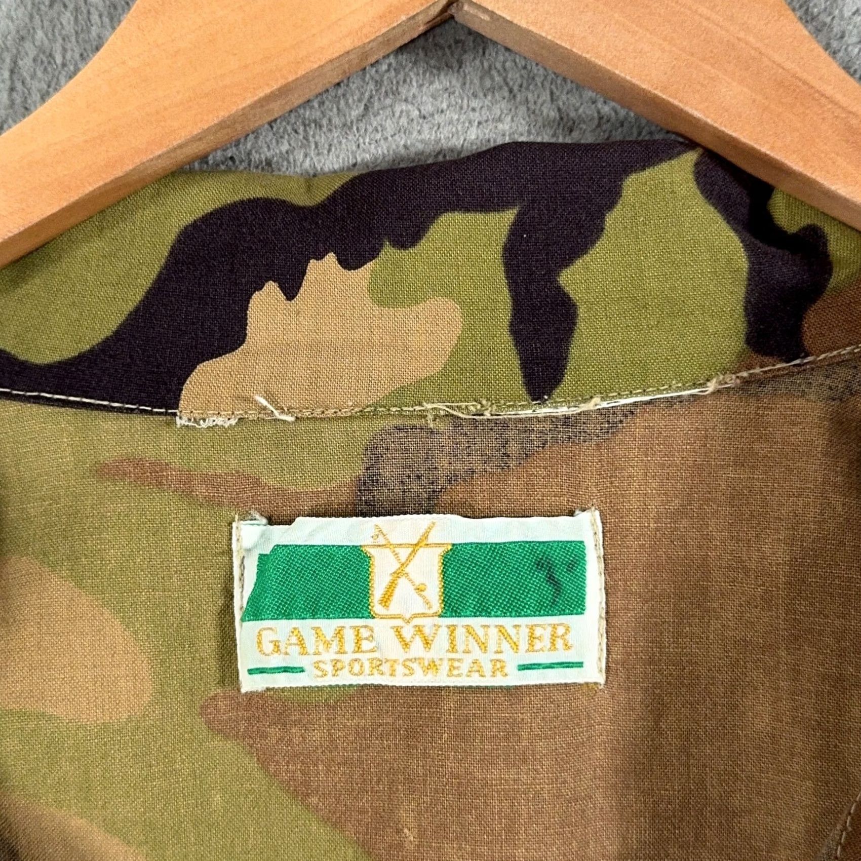 Vintage Vtg 80s Game Winner Woodland Camo Hunting Shirt XL Boxy Fit 3 Pocket Gorpcore Size US XL / EU 56 / 4 - 3 Thumbnail