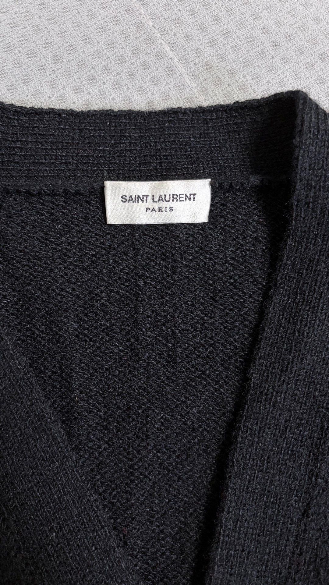 Saint Laurent Paris Saint Laurent FW15 Black Zip Cardigan L Size US L / EU 52-54 / 3 - 4 Thumbnail