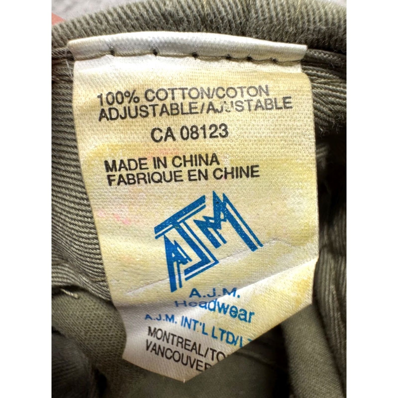 Olive A.J.M. Headwear Baseball Cap Mens Adjustable Olive Green Cotton Outdoor Embroidered Manley Outdoor Adventures Vintage? No (replace with All season) Size ONE SIZE - 6 Thumbnail