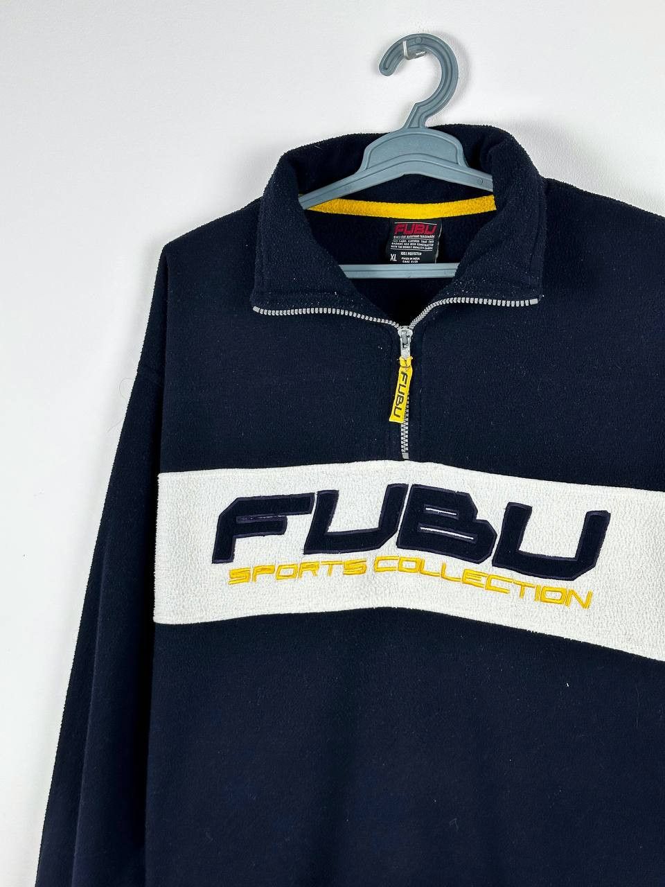 Fubu × Vintage Fubu Vintage Fleece Zip Up Oversized Y2K Sweater Size US XL / EU 56 / 4 - 1 Thumbnail
