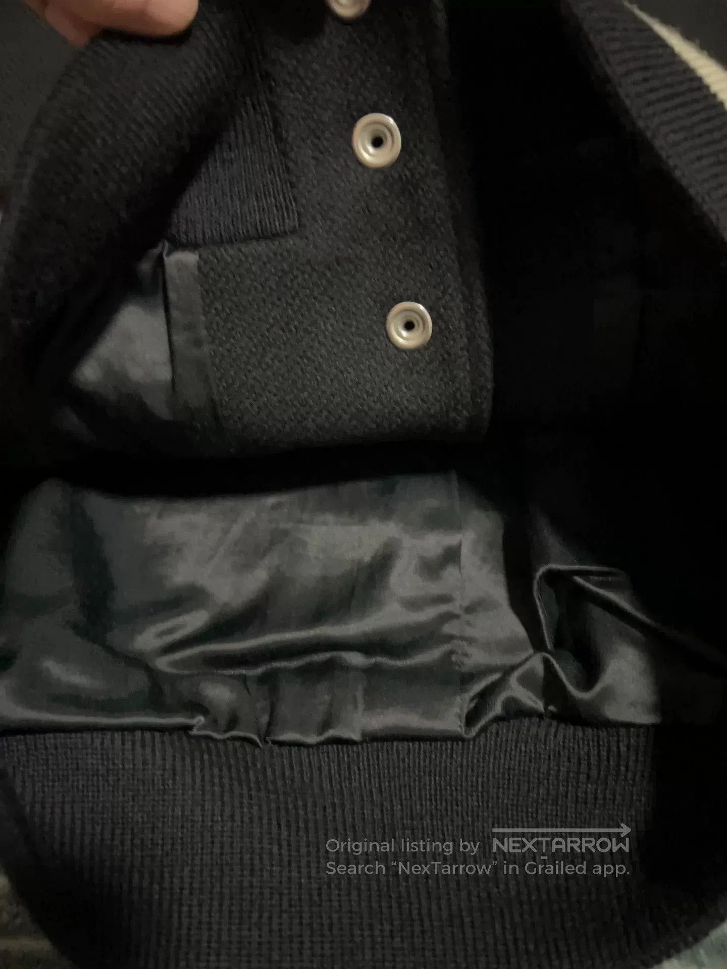 Saint Laurent Paris Black and White Baseball Jacket. Size US M / EU 48-50 / 2 - 4 Thumbnail