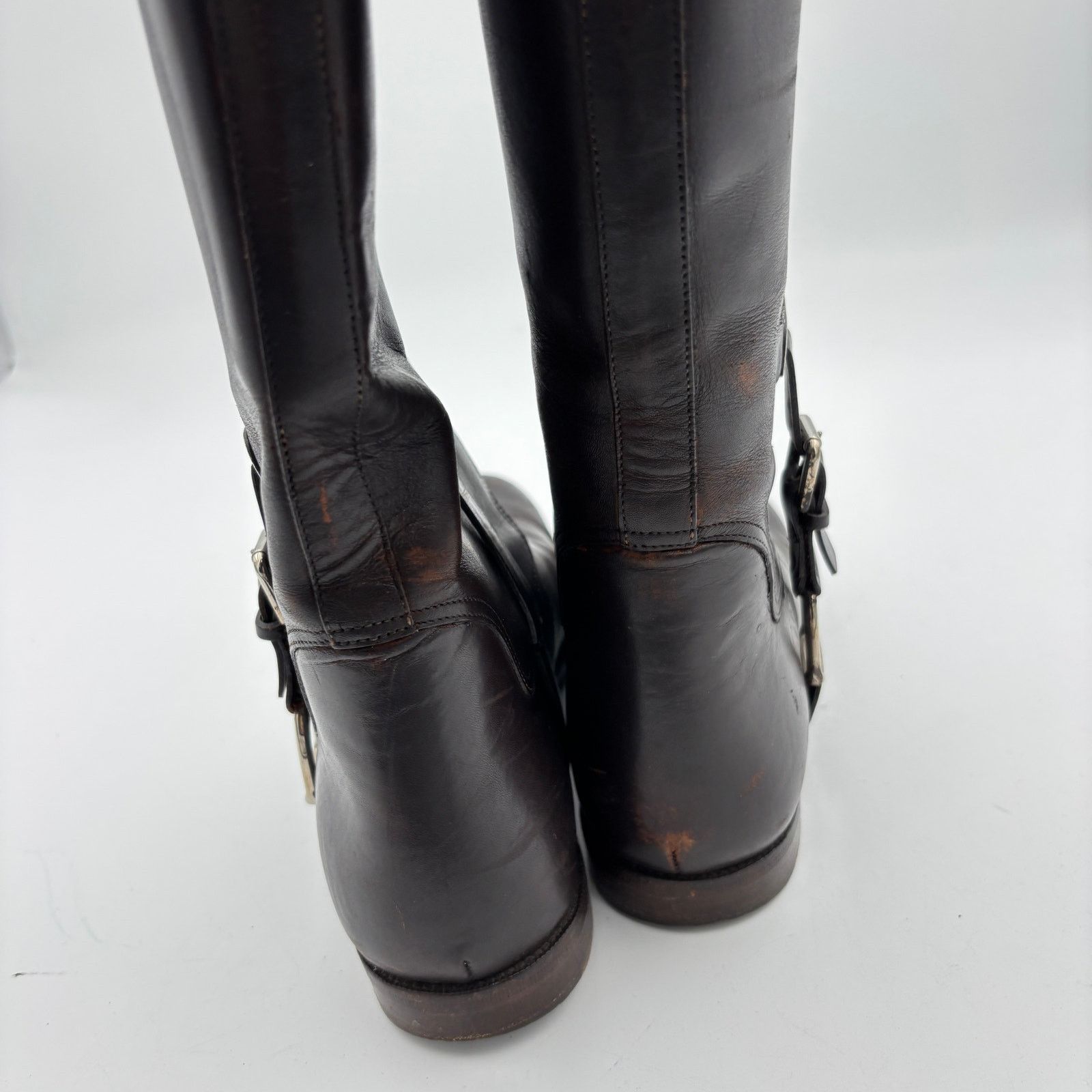 Ralph Lauren Purple Label Ralph Lauren Collection Purple Label Brown Leather Boots 8B Size US 8 / IT 38 - 16 Thumbnail