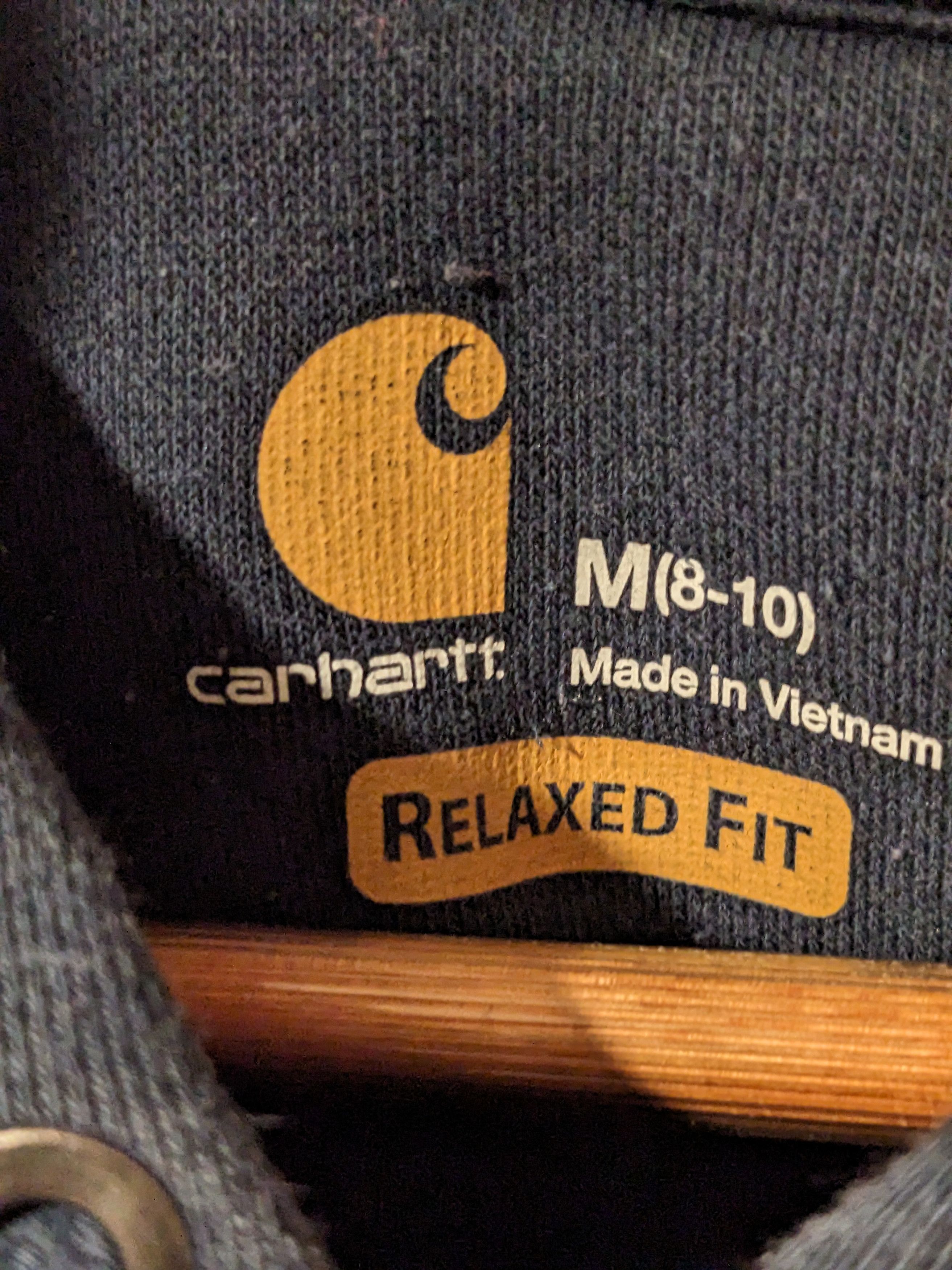 Carhartt × Vintage Carhartt Relaxed Fit Blue Medium Hoodie Size US M / EU 48-50 / 2 - 3 Thumbnail