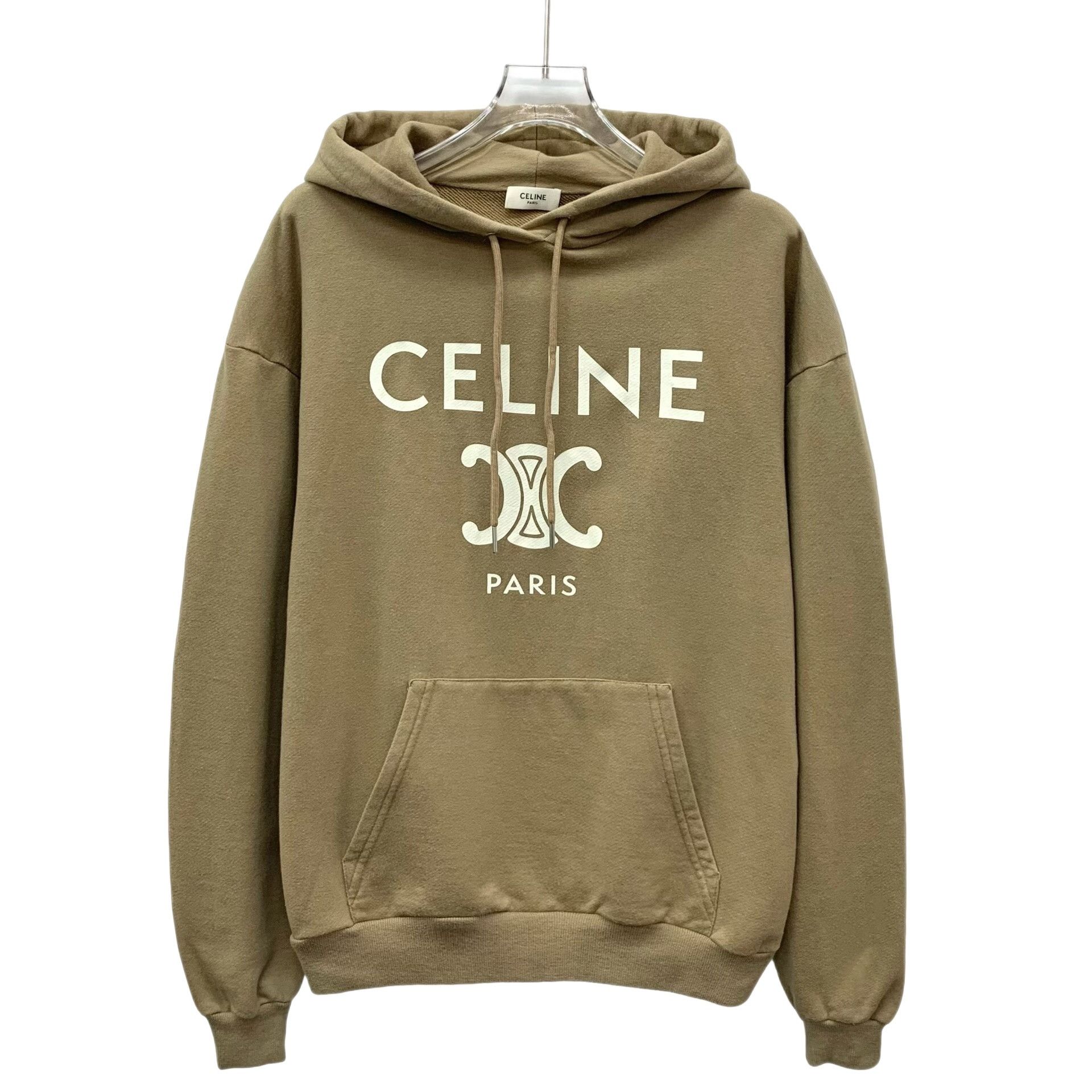 Celine Celine Triomphe Logo Cashmere Blend Hoodie US S Size US S / EU 44-46 / 1 - 1 Thumbnail