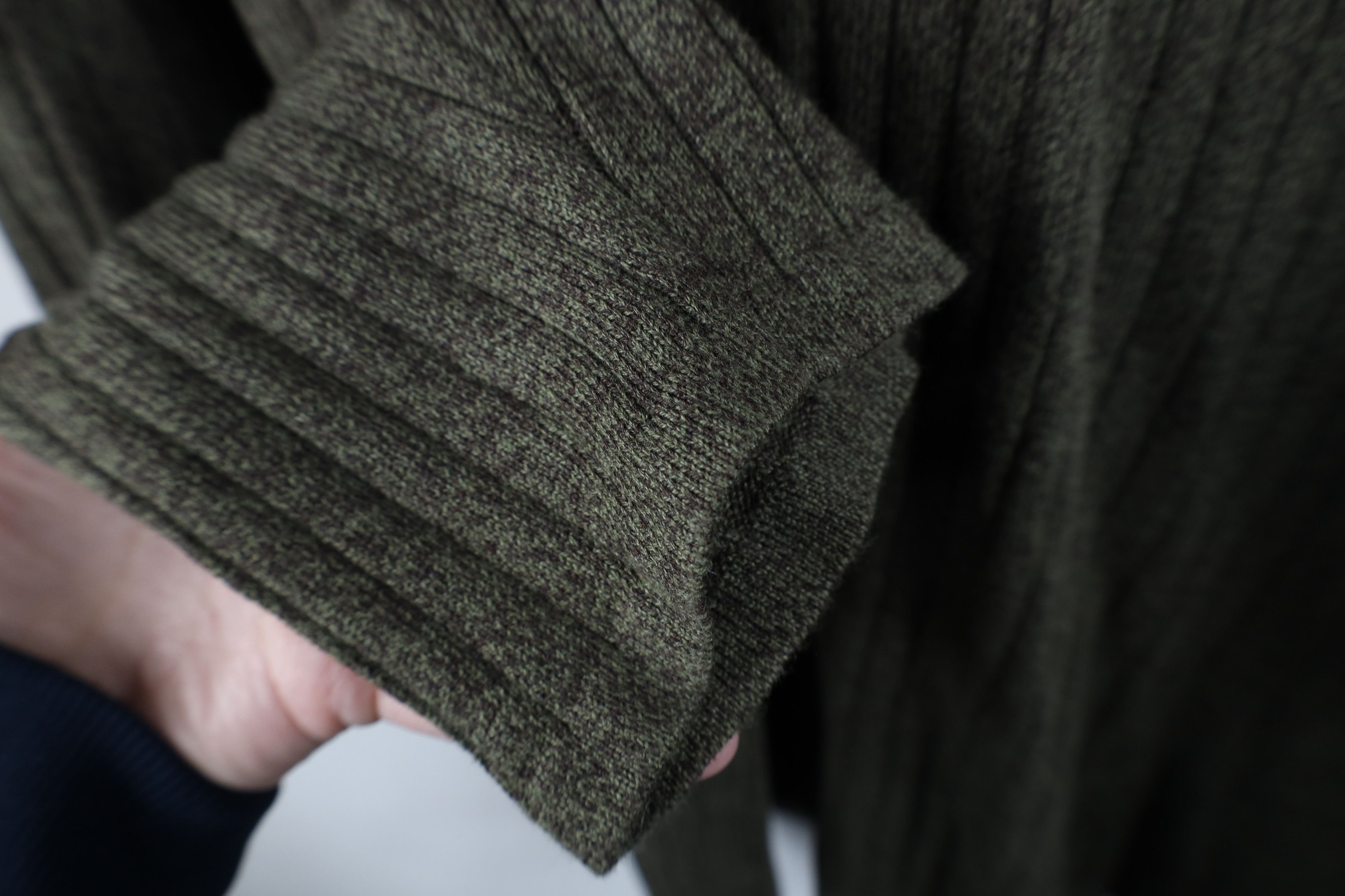 Vintage Vintage 90s Y2K Streetwear Ribbed Knit Mock Neck Sweater Size US XL / EU 56 / 4 - 8 Thumbnail