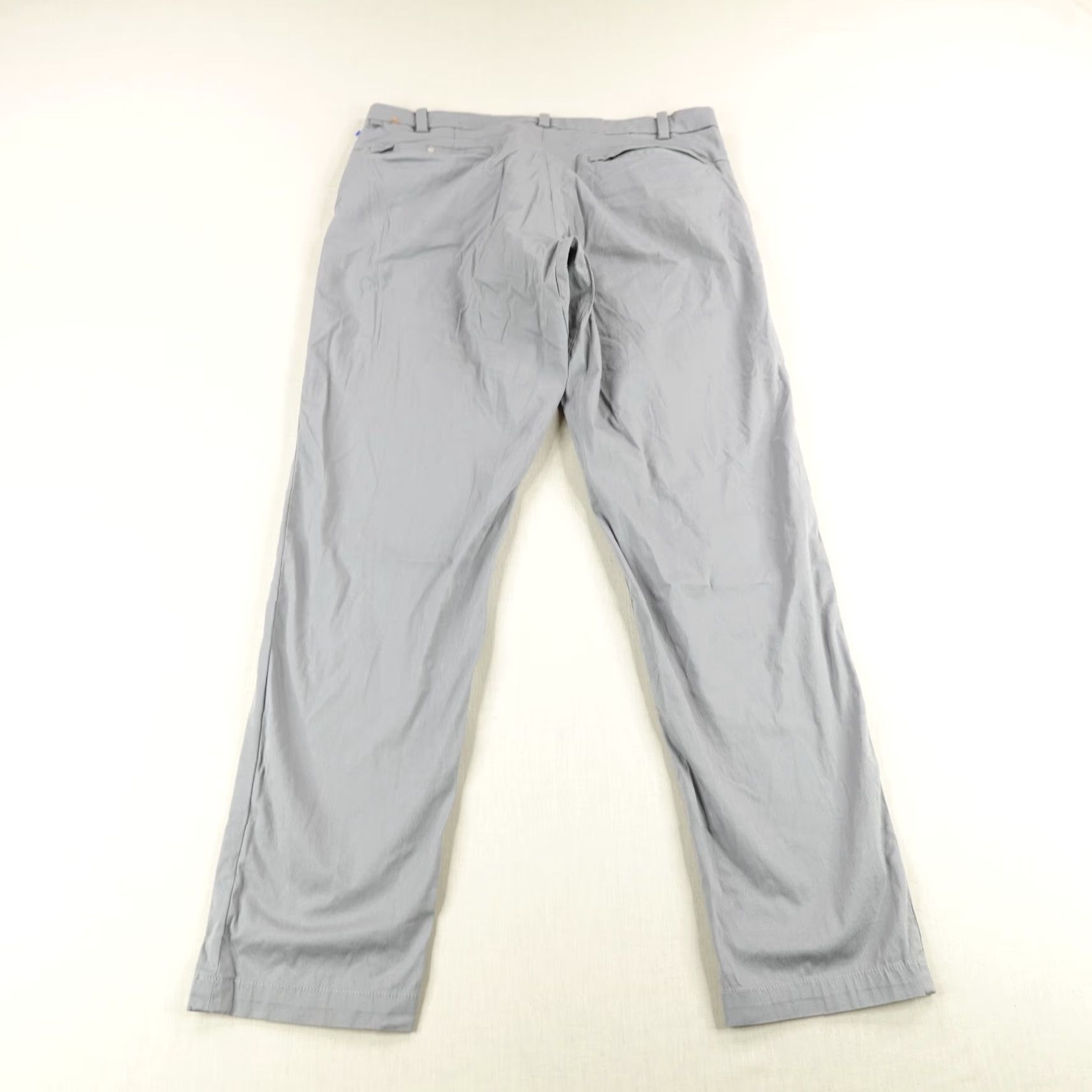Lululemon LULULEMON Men's Chino Pants 34 Gray Classic Swift Cotton Comfort Straight Leg Sports Size US 35 - 4 Thumbnail