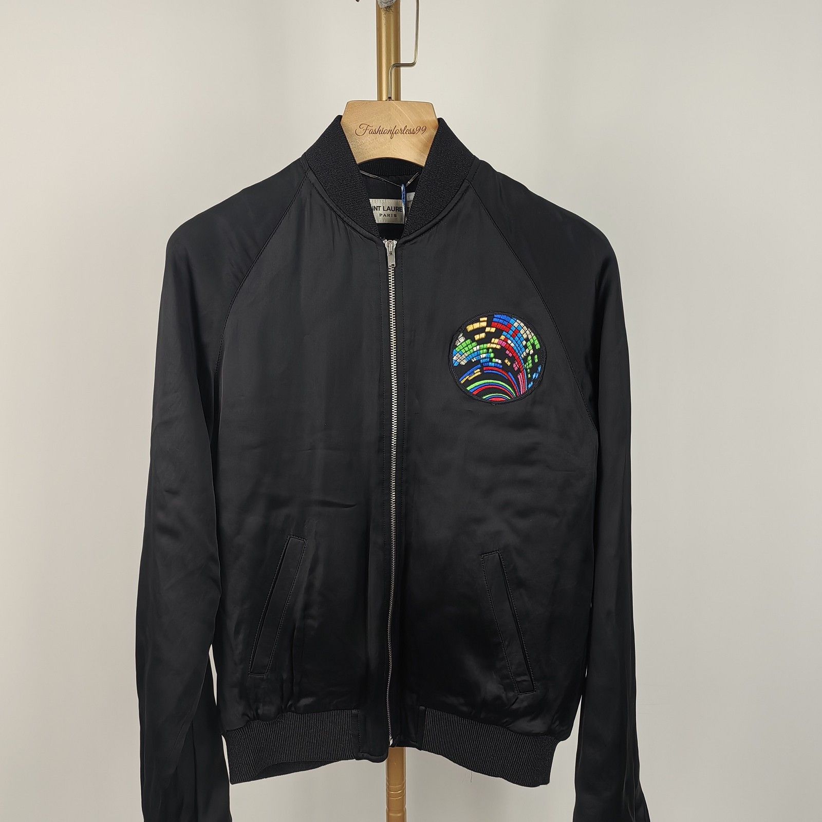 Saint Laurent Paris Saint Laurent Sweet Dreams Shark Bomber Jacket Size XS Size US XS / EU 42 / 0 - 1 Thumbnail