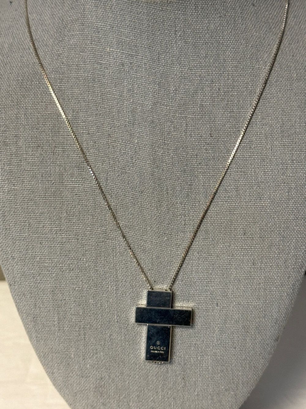 Gucci GUCCI Cross Pendant Necklace Sterling Silver 925 3-Piece De Size ONE SIZE - 2 Thumbnail