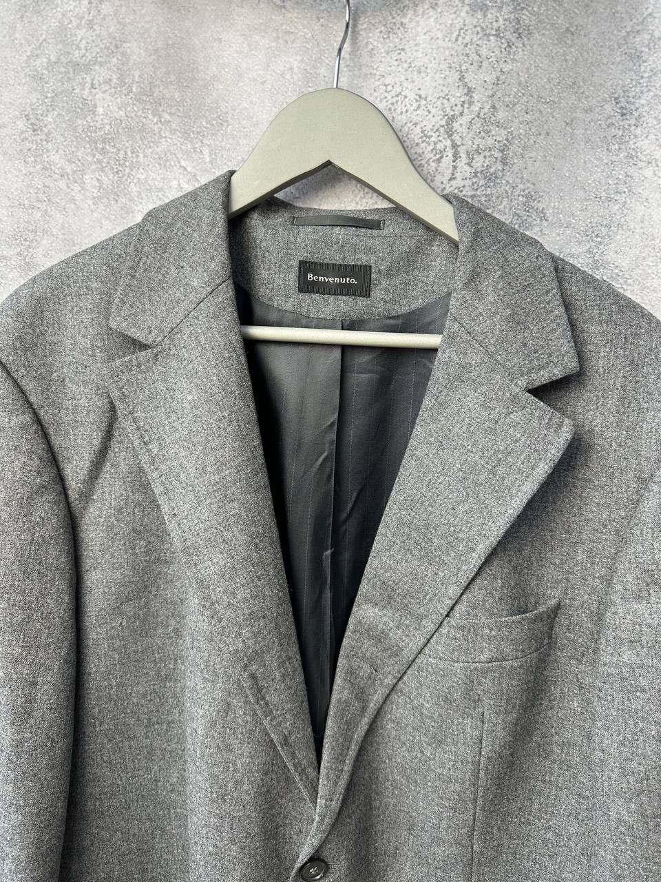 BENVENUTO. Benevenuto Tailored Blazer Suit Jacket Wool Classic Size 54R - 5 Thumbnail