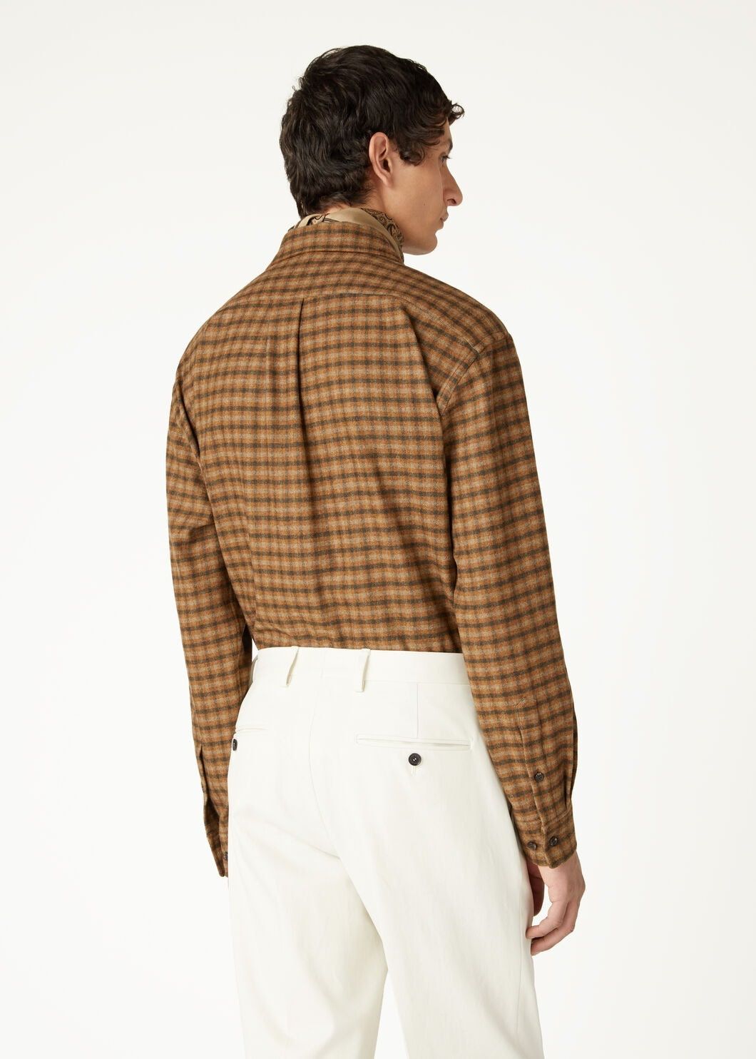 Loro Piana o1w1db10725 FAO8028 Raffaele Shirt in Brown Size US M / EU 48-50 / 2 - 5 Thumbnail