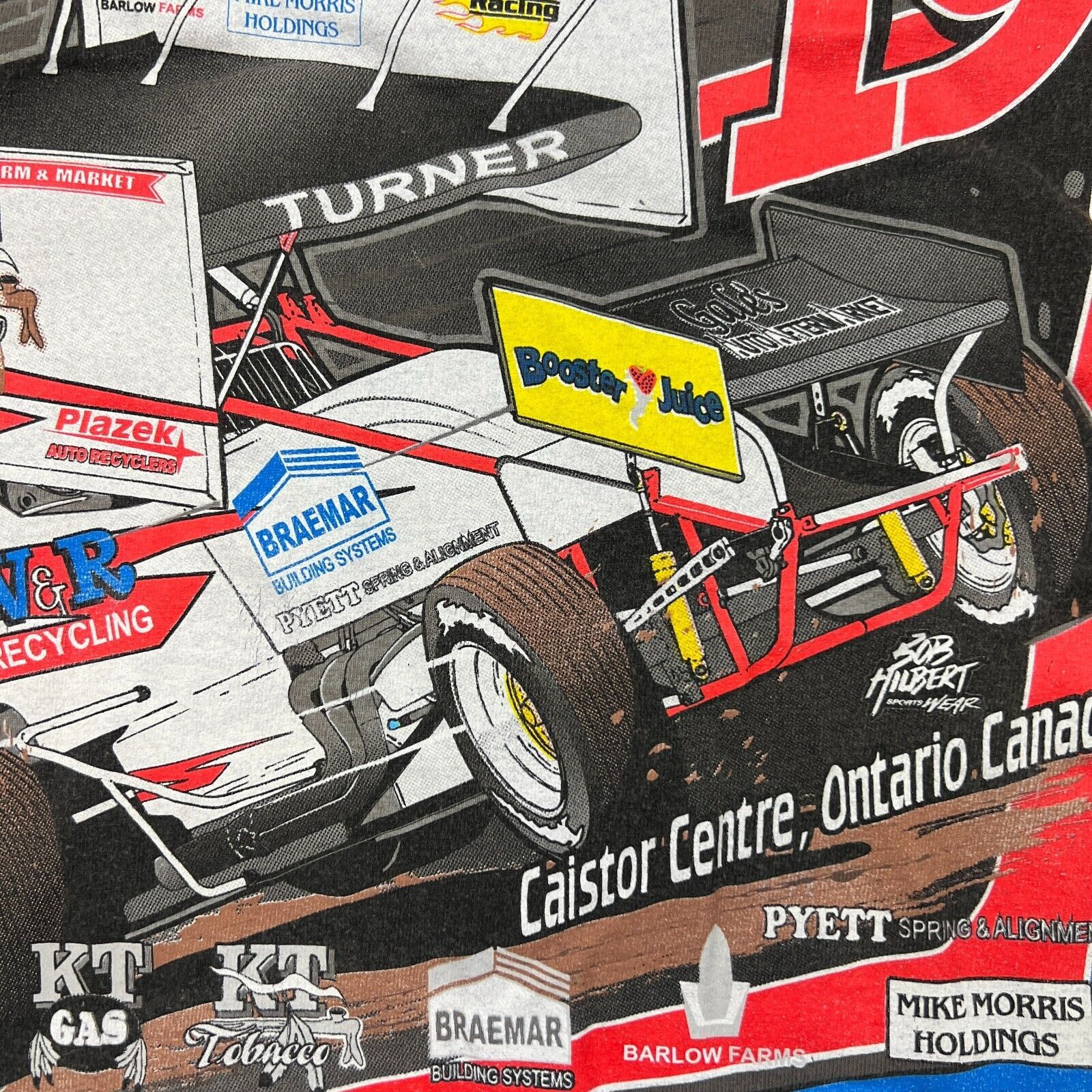 NASCAR × Vintage VTG Cory Turner T Shirt XL Double Sided NASCAR Racing Tee Size US XL / EU 56 / 4 - 3 Thumbnail
