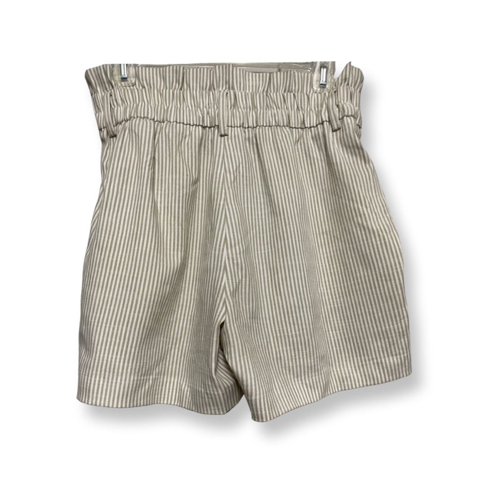Other Vero Moda Culottes Shorts Paperbag Striped Beige/White M Size 28" / US 6 / IT 42 - 7 Thumbnail