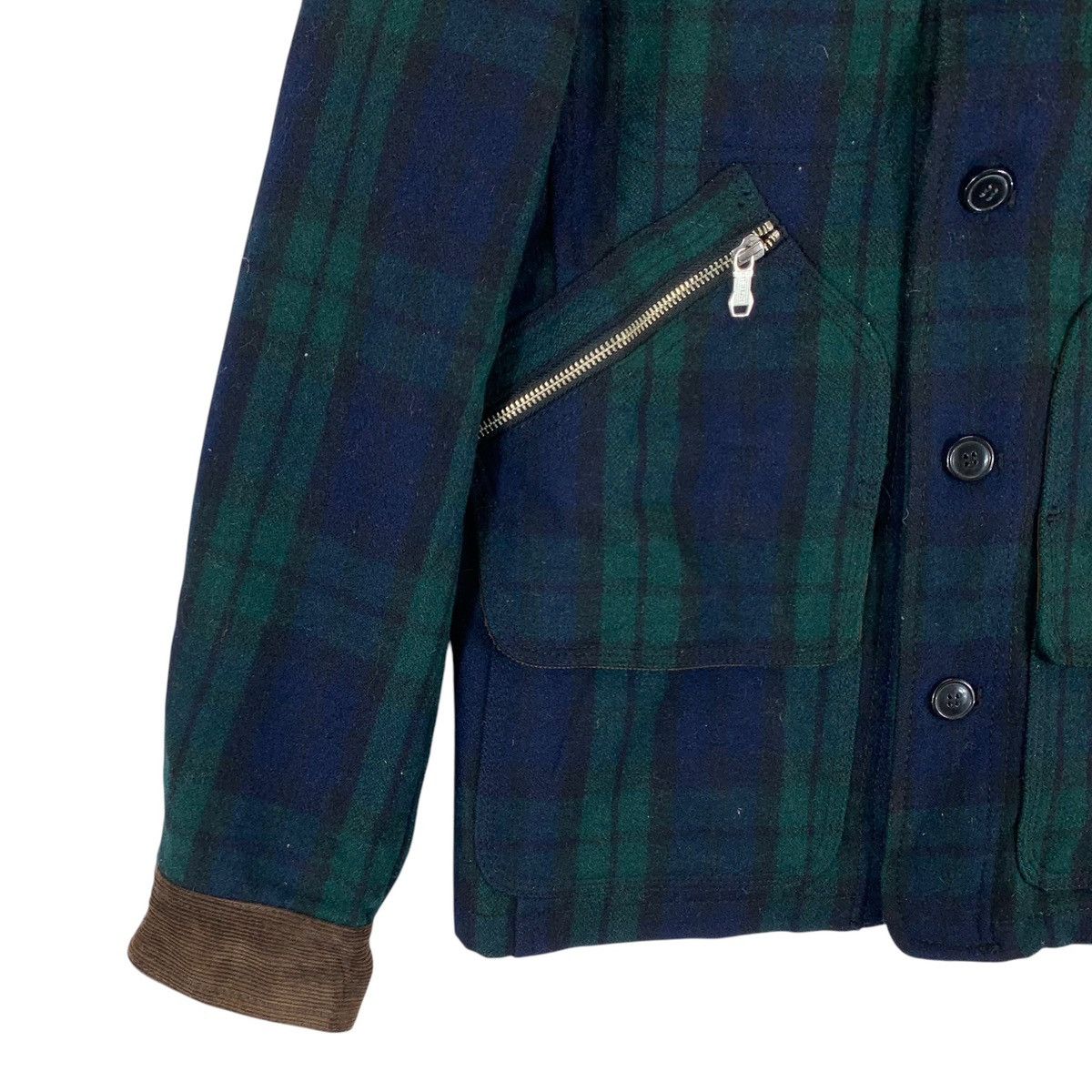 VINTAGE TAKEO KIKUCHI JAPANESE BRAND TARTAN WOOL JACKET