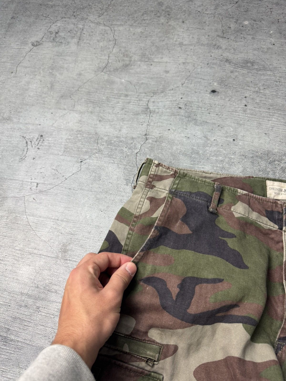 Denim & Supply Ralph Lauren Denim & Supply Ralph Lauren Distresed Military Cargo Pants Size US 33 - 10 Thumbnail