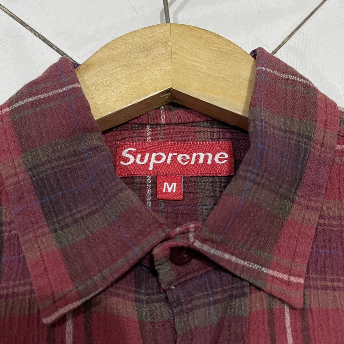 Supreme Vintage supreme plaid button shirt Size US M / EU 48-50 / 2 - 4 Thumbnail