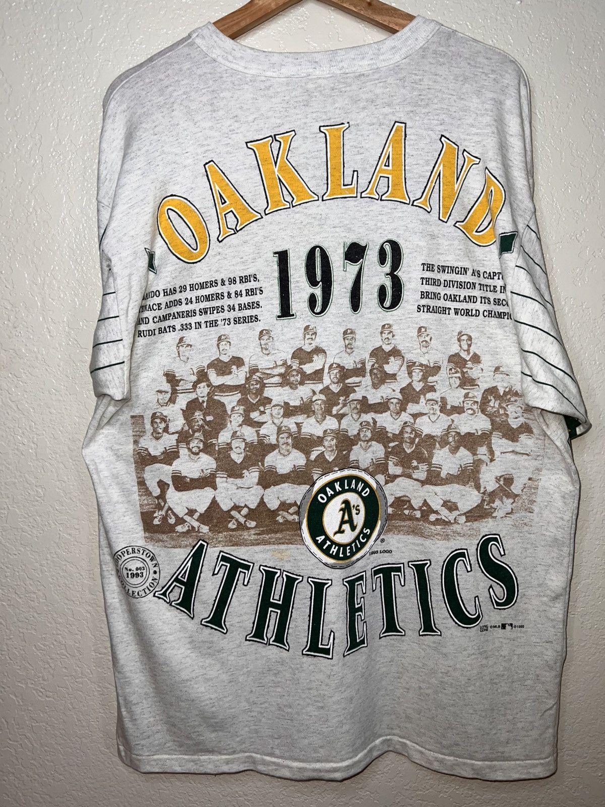 Cooperstown Collection Vintage Oakland Athletics 3/4 Length Sleeve Shirt Size Large Size US L / EU 52-54 / 3 - 9 Thumbnail