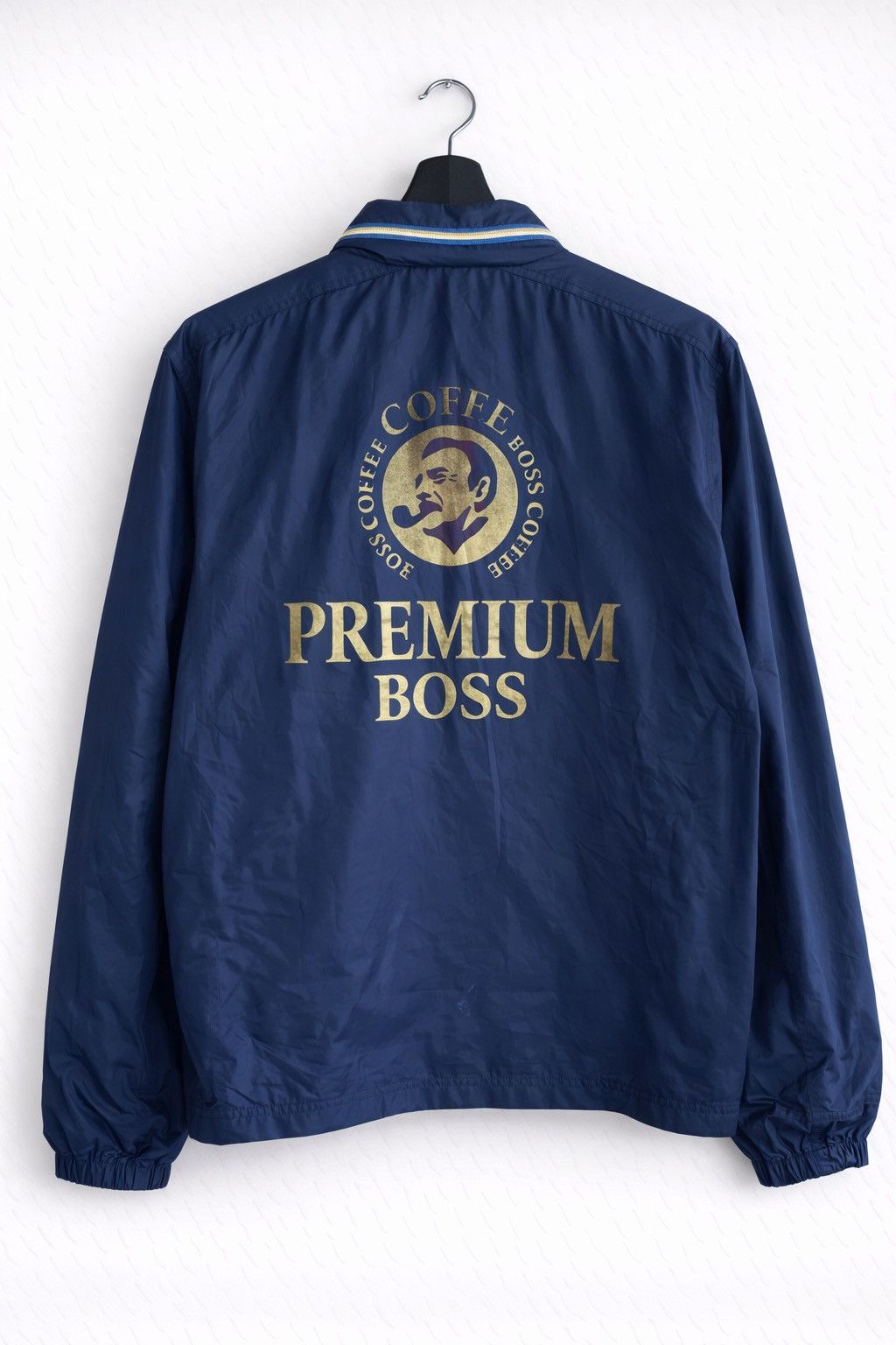 Japanese Brand Premium Boss Coffee Blue Zip-Up Jacket – Vintage Japanese Size US L / EU 52-54 / 3 - 2 Thumbnail
