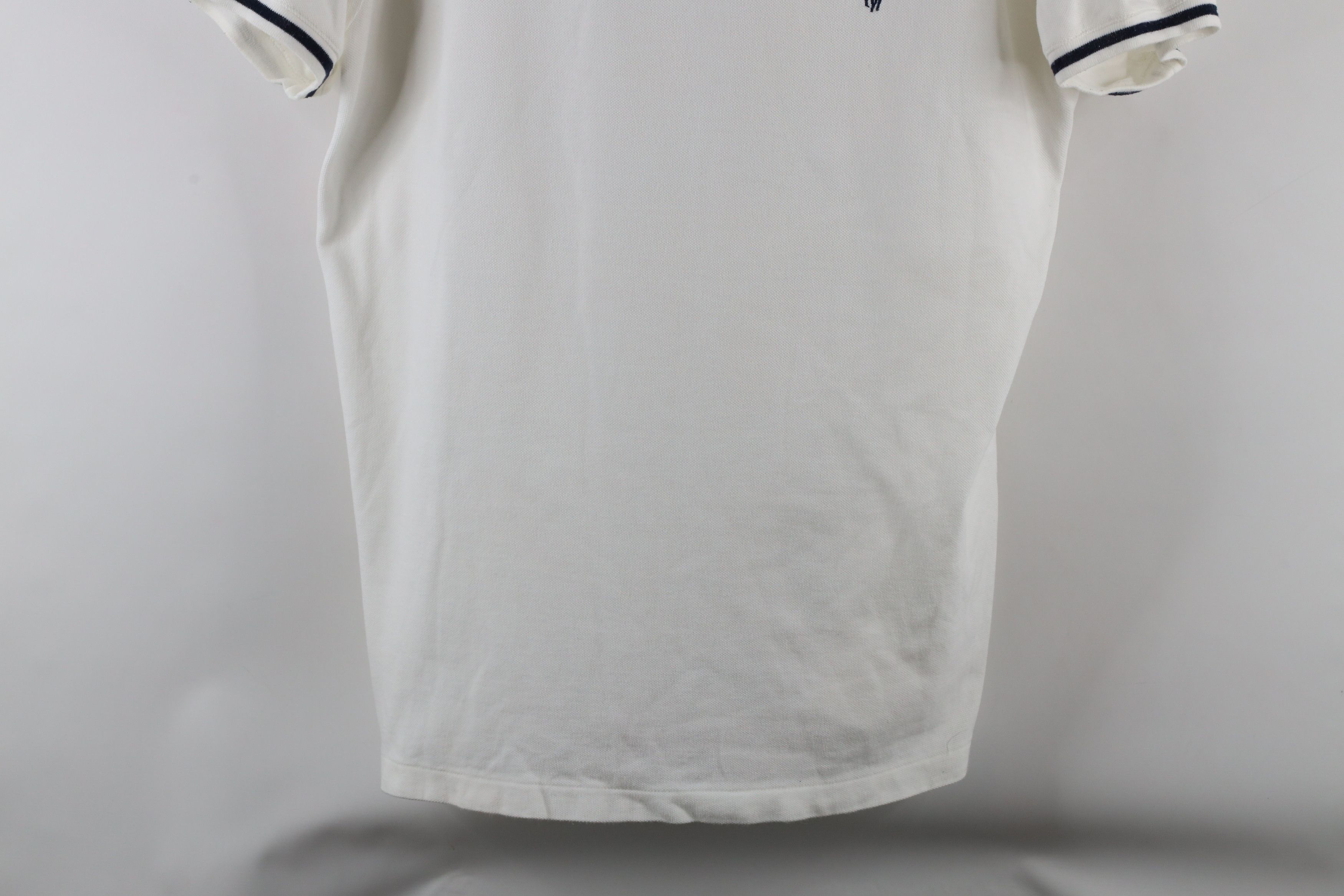 Ralph Lauren × Vintage Vintage 90s Ralph Lauren Cotton Ringer V-Neck T-Shirt White Size US L / EU 52-54 / 3 - 3 Thumbnail