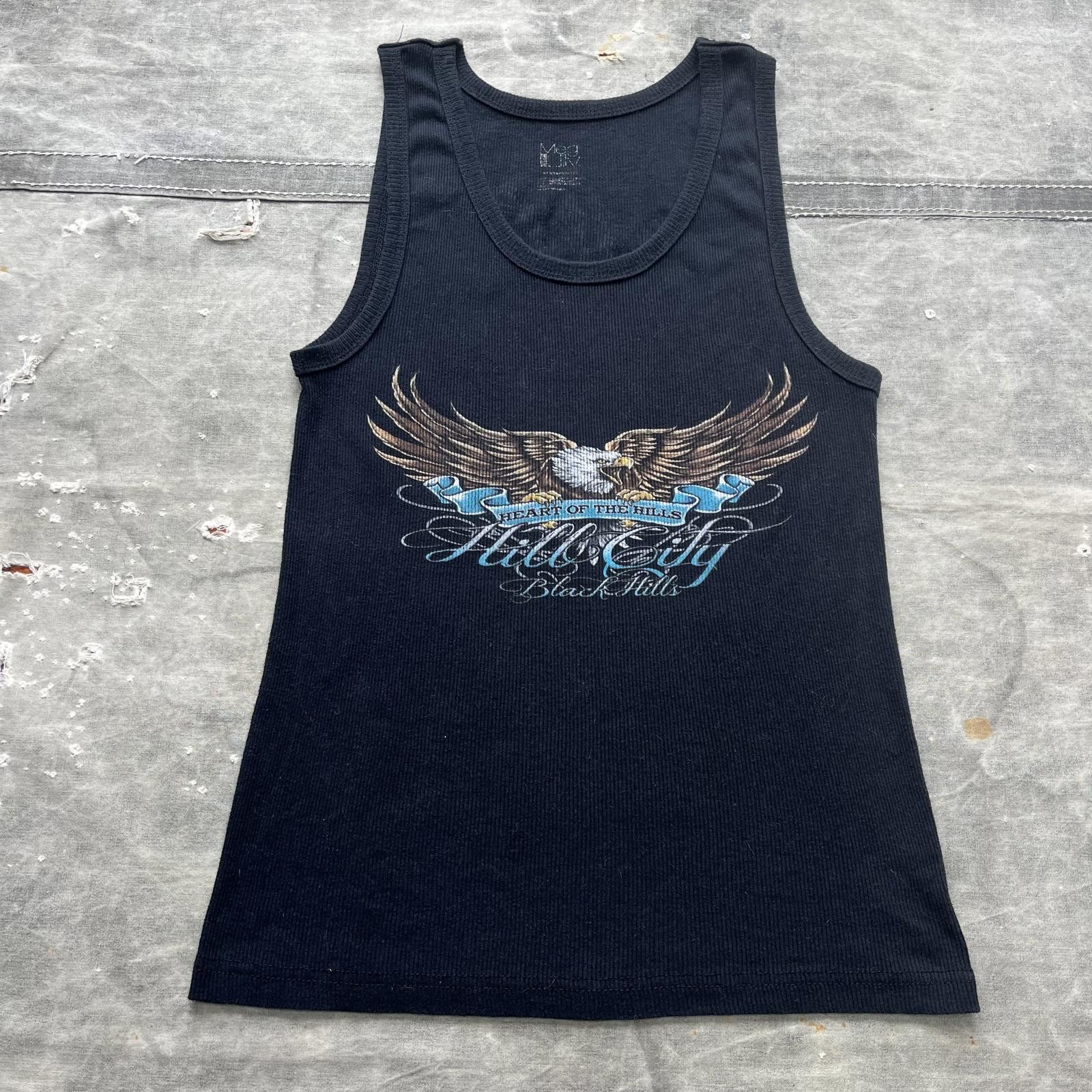 Vintage Vintage Y2K Black Hills South Dakota Motorcycle Thermal Tank Size S / US 4 / IT 40 - 1 Thumbnail