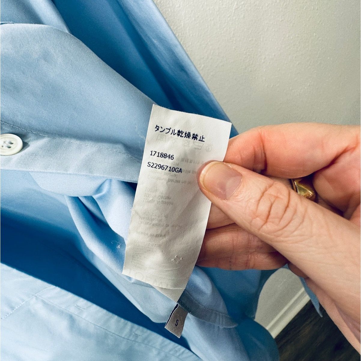 Loewe Loewe Blue Button Split Side Asymmetrical Hem Shirt Dress S Size S / US 4 / IT 40 - 10 Thumbnail