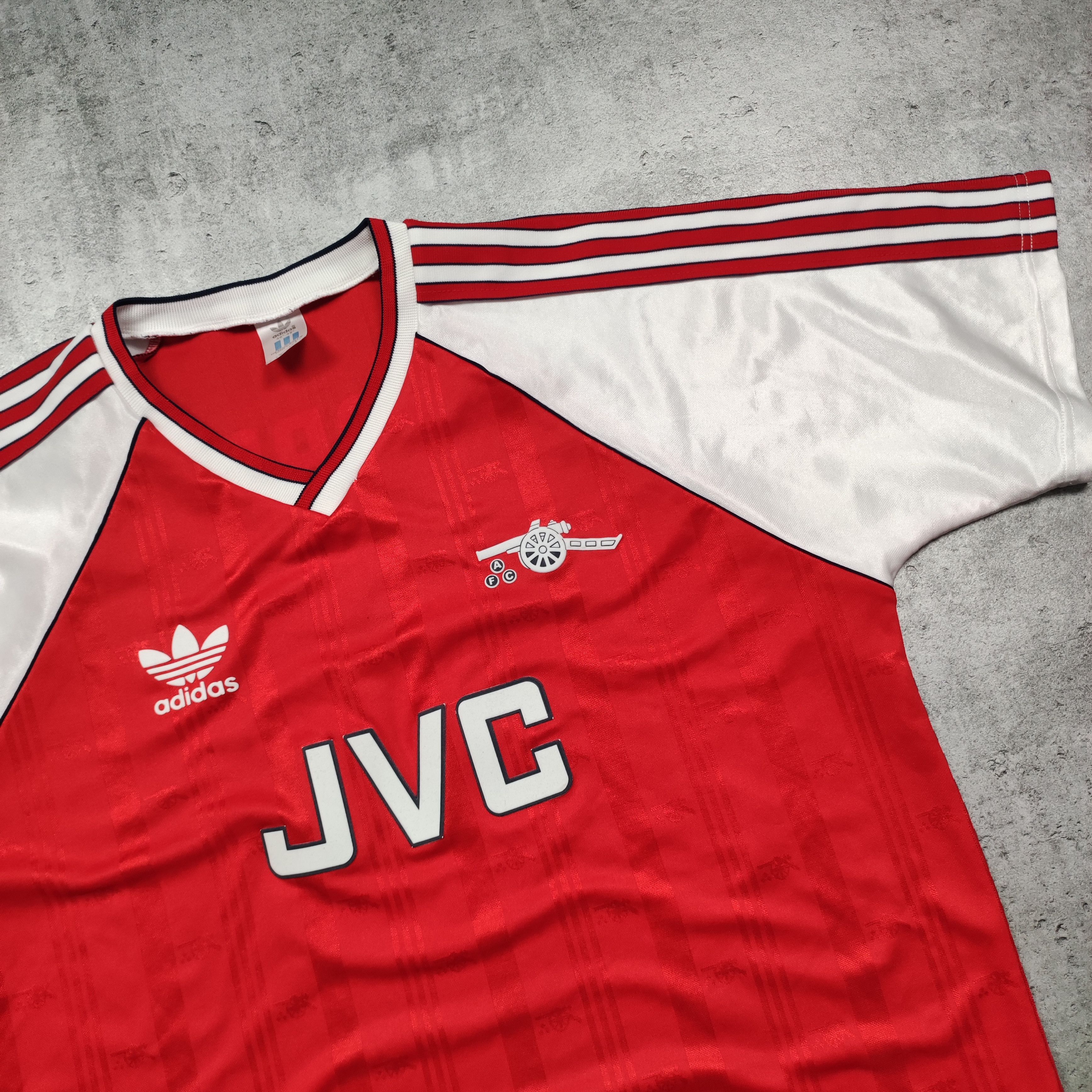 Vintage Vintage RARE Arsenal London 1989 Archive Adidas Jersey Size US XL / EU 56 / 4 - 4 Thumbnail