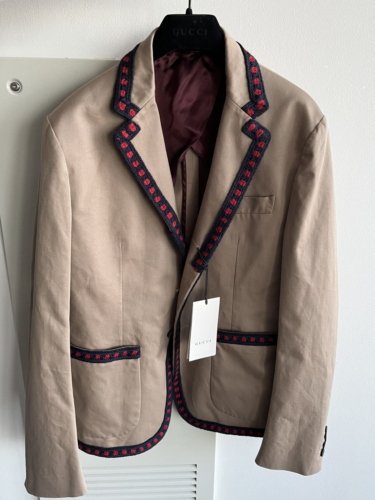 Gucci $3k Value Gucci SuperRunway 2015-16 Runway Celebrity Blazer Size 46S - 8 Thumbnail