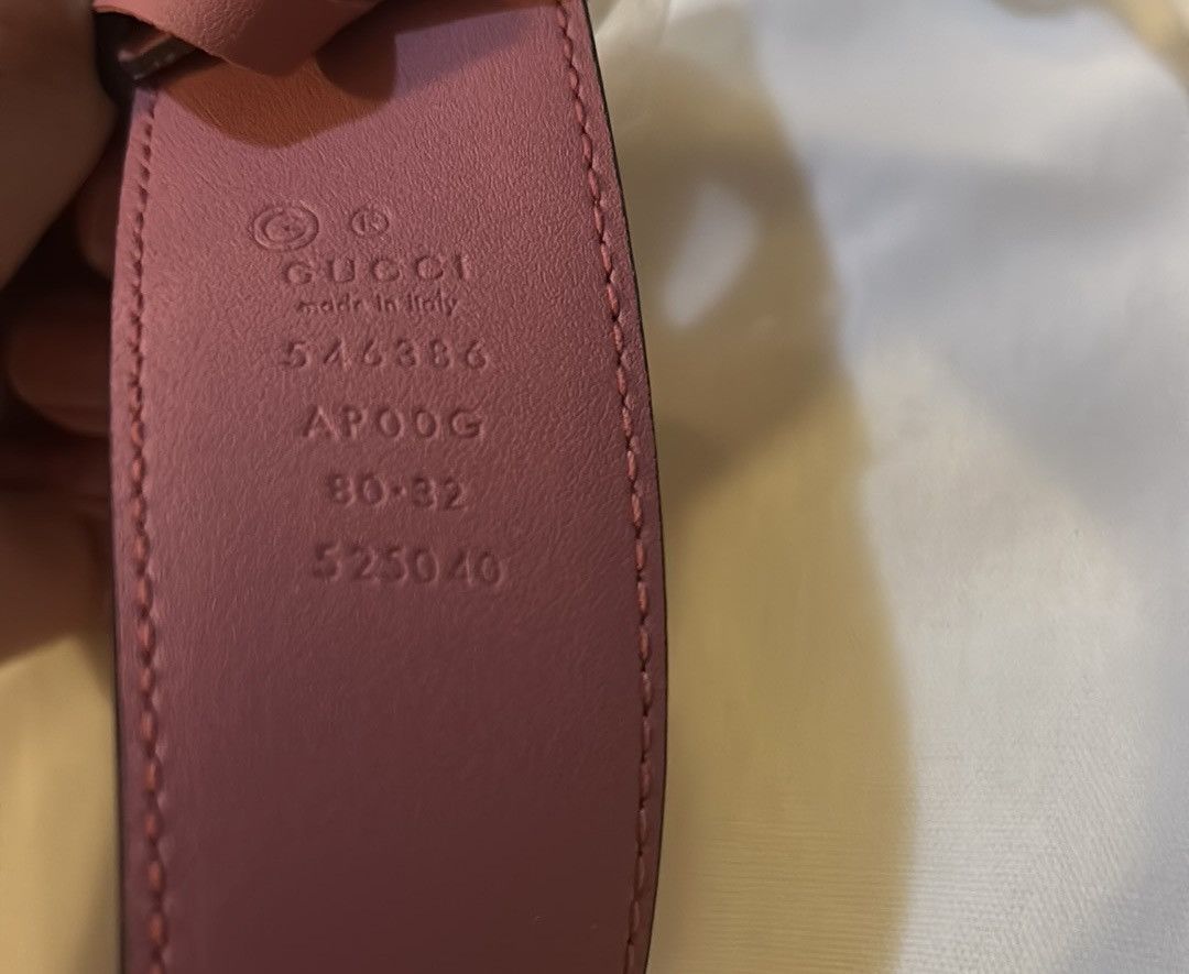 Gucci Gucci GG Interlocking Belt Pink size 80 Size ONE SIZE - 4 Thumbnail