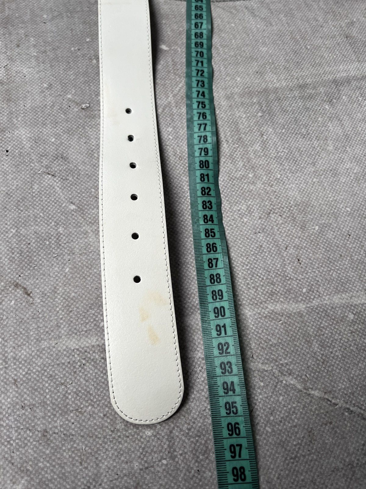 KMRii Rare kmrii style white leather belt western style y2k Size ONE SIZE - 10 Thumbnail