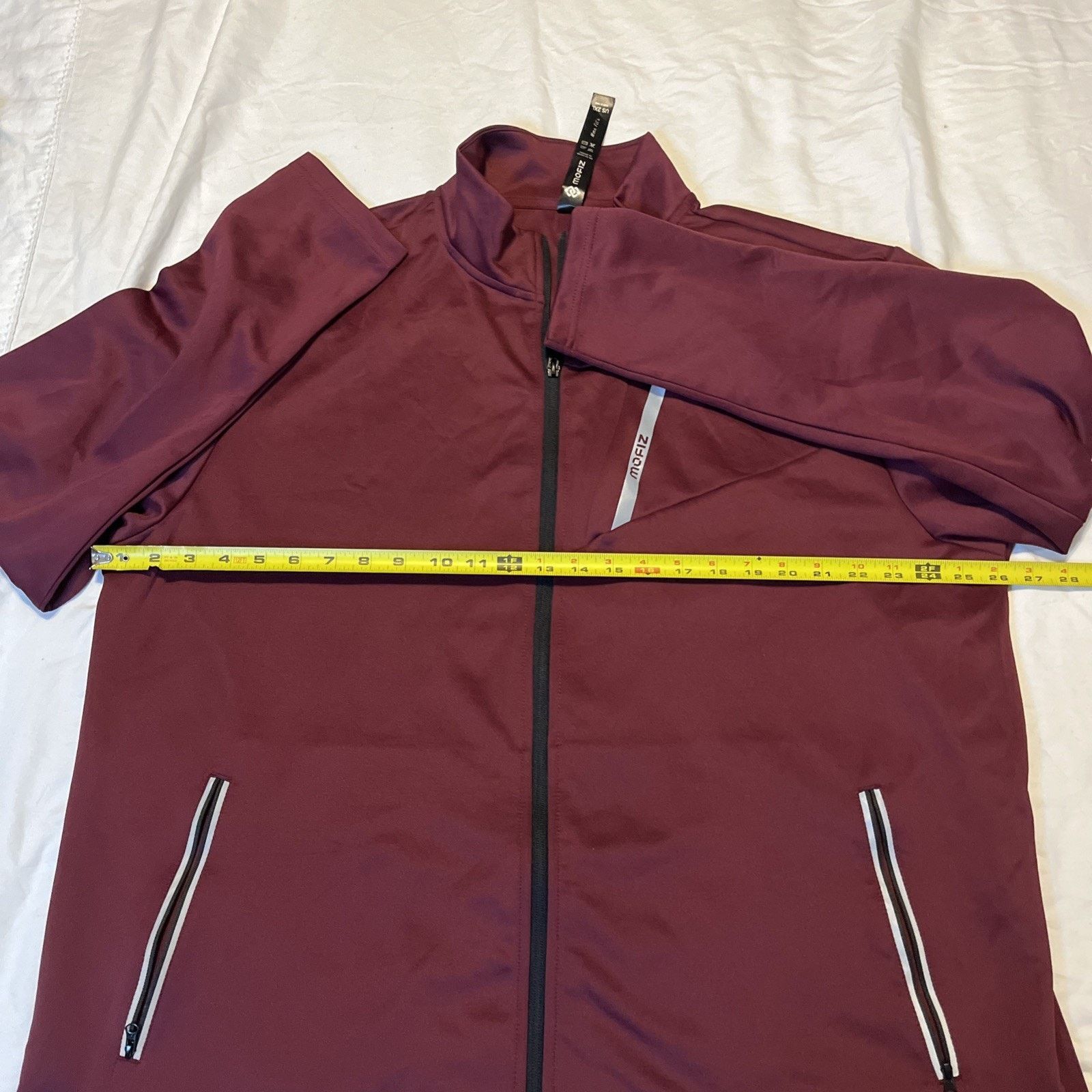 & Other Stories Mofiz Mens Jacket Lightweight Full Zip Burgundy Size 2XL Size US XXL / EU 58 / 5 - 5 Thumbnail