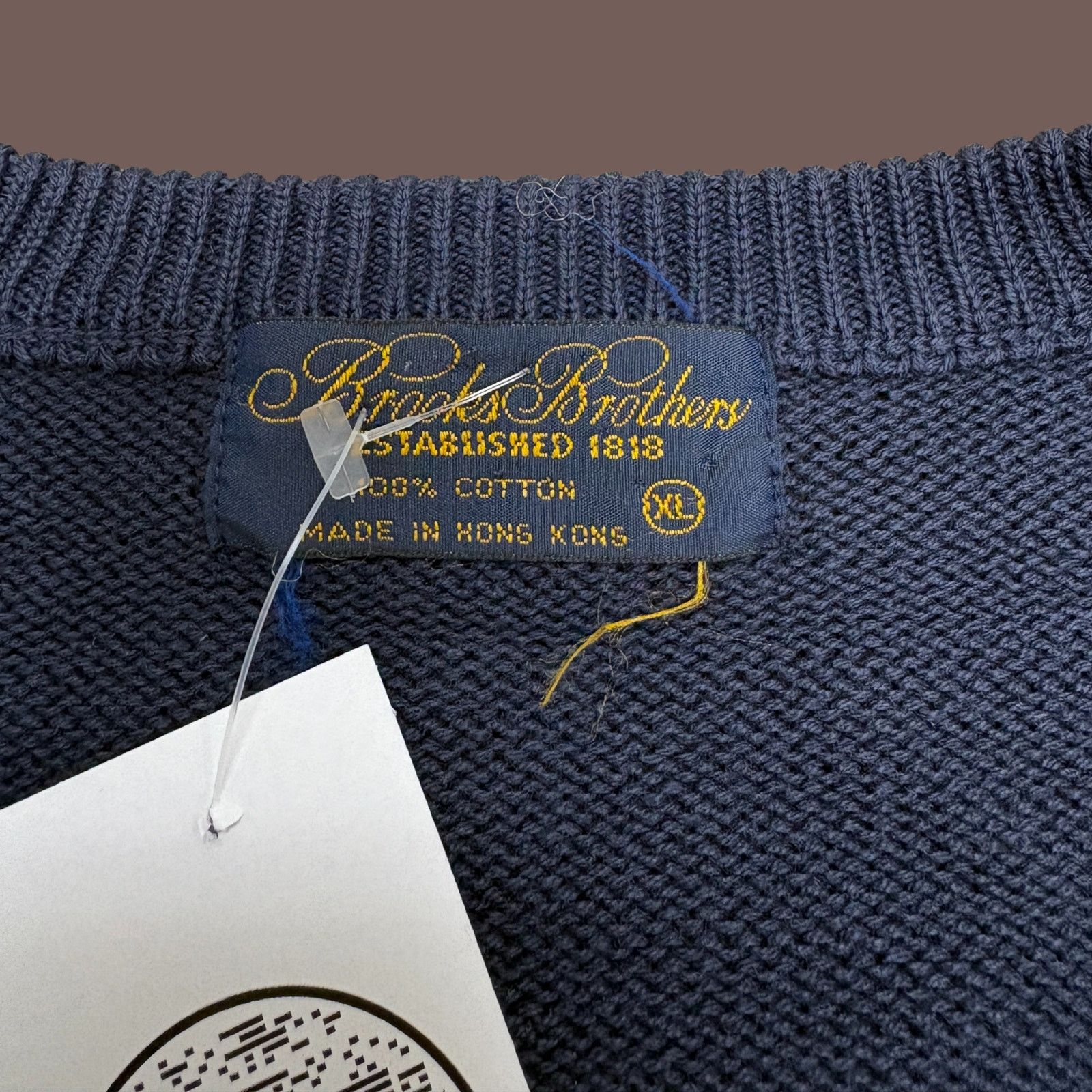 Brooks Brothers VTG Argyle Sweater | Brooks Brothers Navy | 90s Prep Size US XL / EU 56 / 4 - 3 Thumbnail