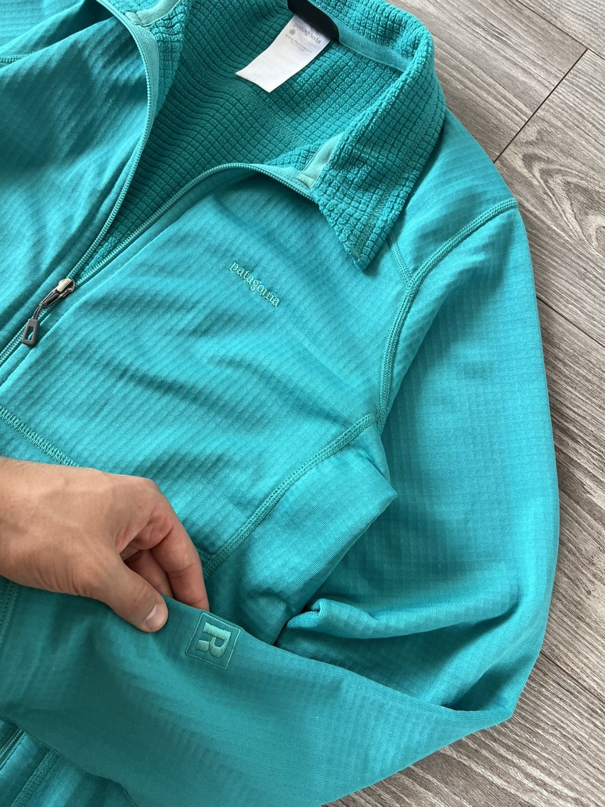 Patagonia Patagonia Polartec Gorpcore Knit Logo USA Fleece Zip Sweater Size L / US 10 / IT 46 - 16 Thumbnail