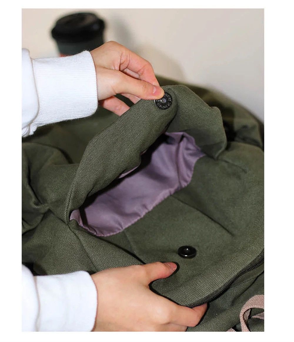 Japanese Brand Casual Simplicity Versatile Backpack Size ONE SIZE - 3 Thumbnail