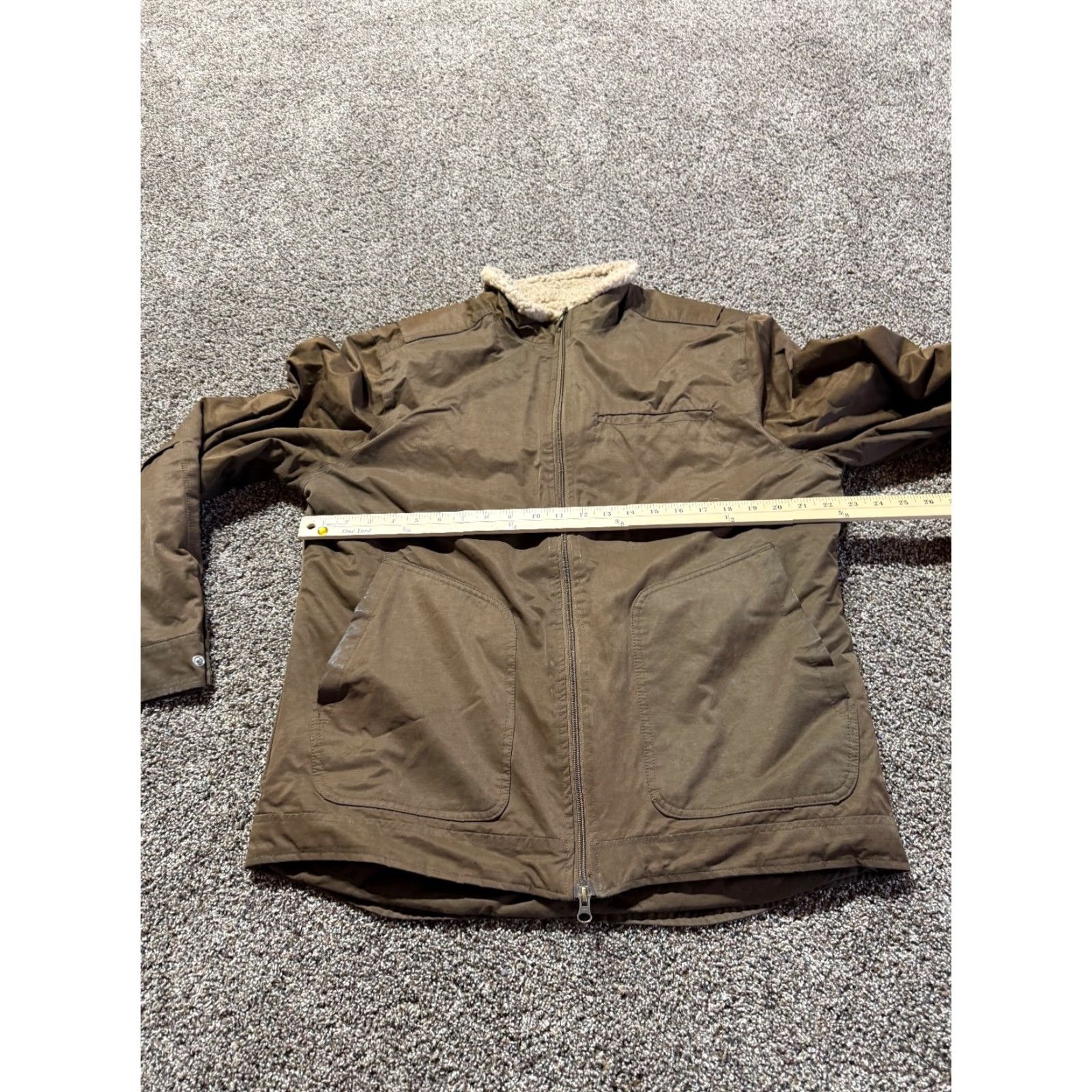 Vintage Brothers Sons Mens Jacket Brown L Sherpa Lined Full Zip Winter Coat Size US L / EU 52-54 / 3 - 3 Thumbnail