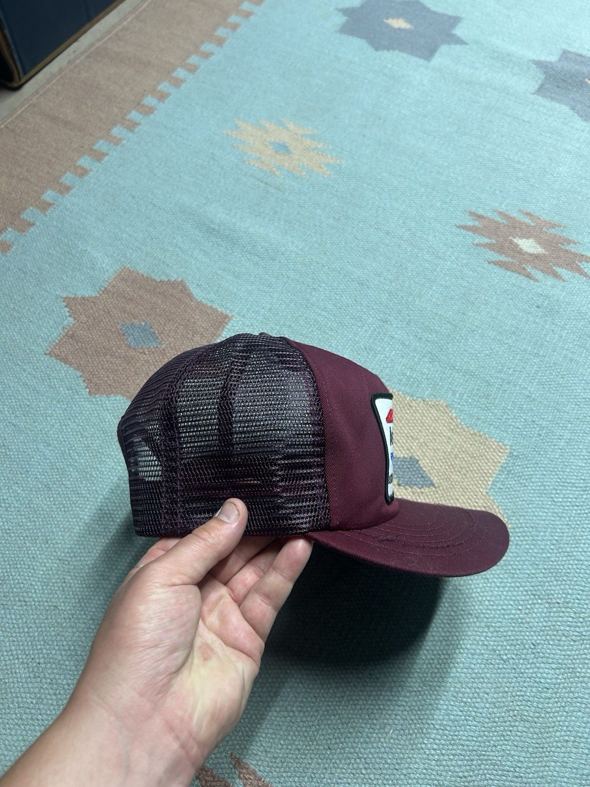 Vintage Vtg 80s trucker hat Ashland Coal Inc red patch USA SnapBack Size ONE SIZE - 9 Thumbnail