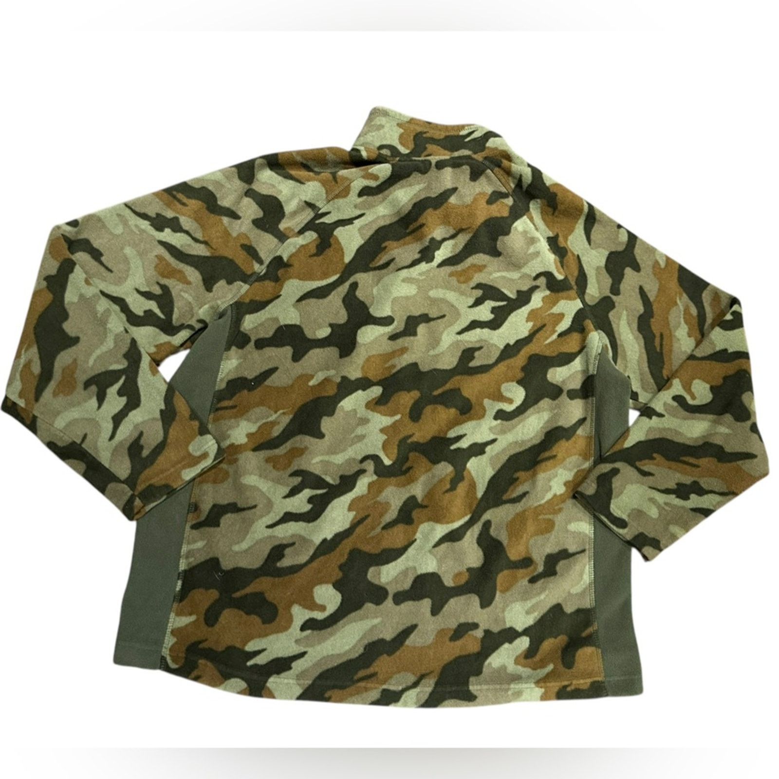 Starter Starter Mens Size XL Camo Quarter Zip Fleece Pullover Shirt Size US XL / EU 56 / 4 - 2 Thumbnail